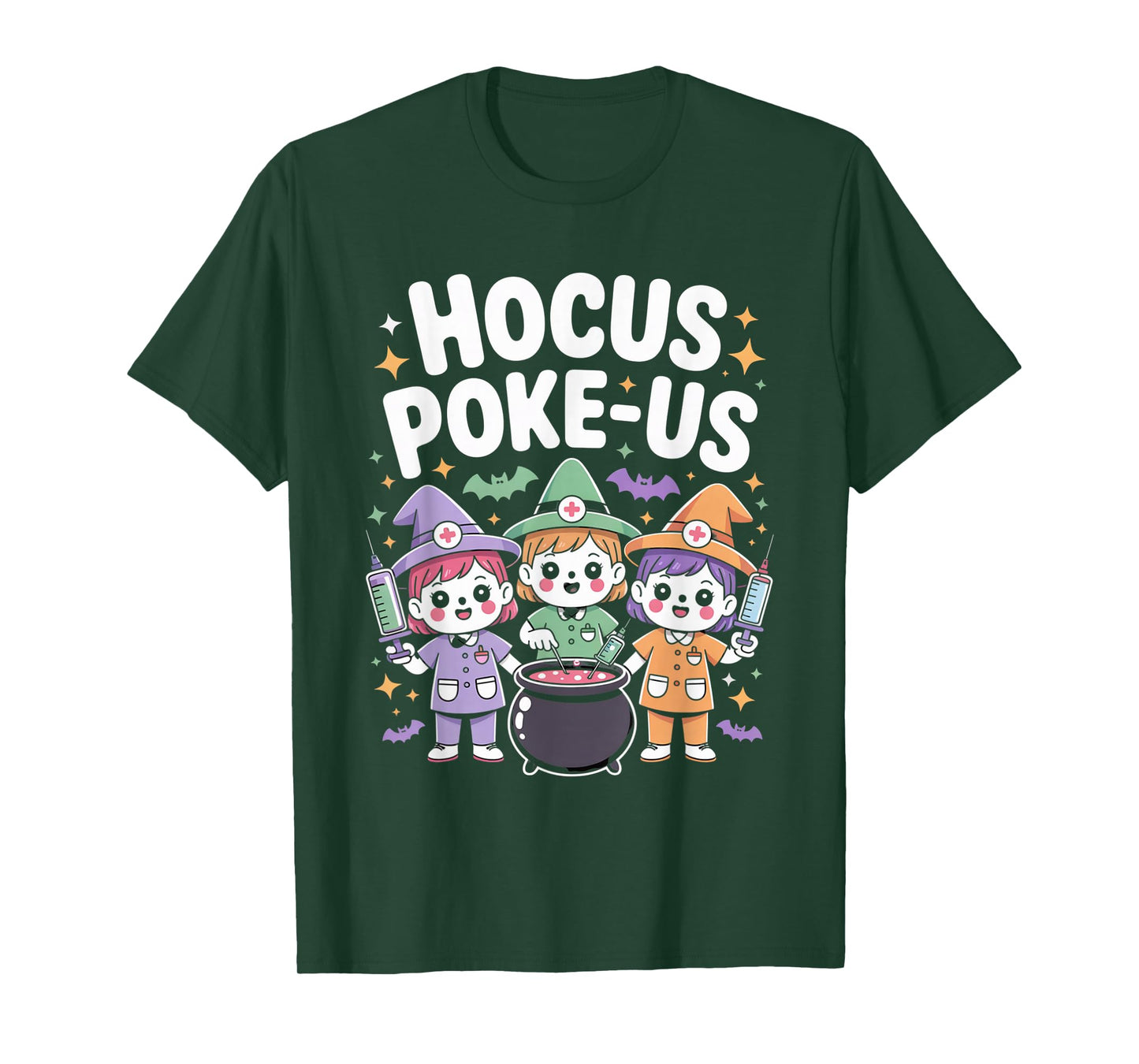 Hocus Poke-Us Nurse Witch Halloween Costume Humor T-Shirt