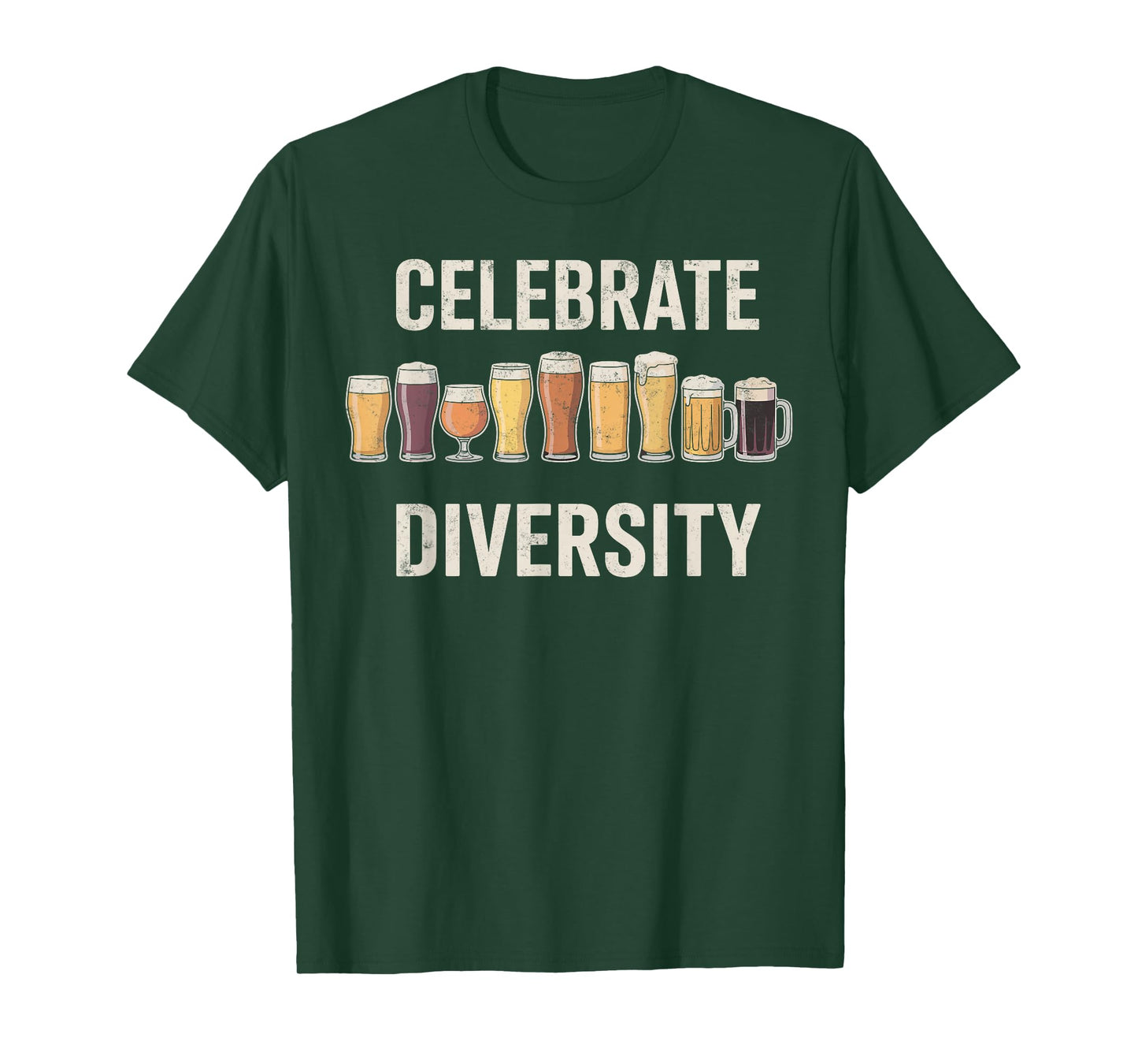 Celebrate Diversity Funny Brewing Brewer Craft Beer Hobby T-Shirt