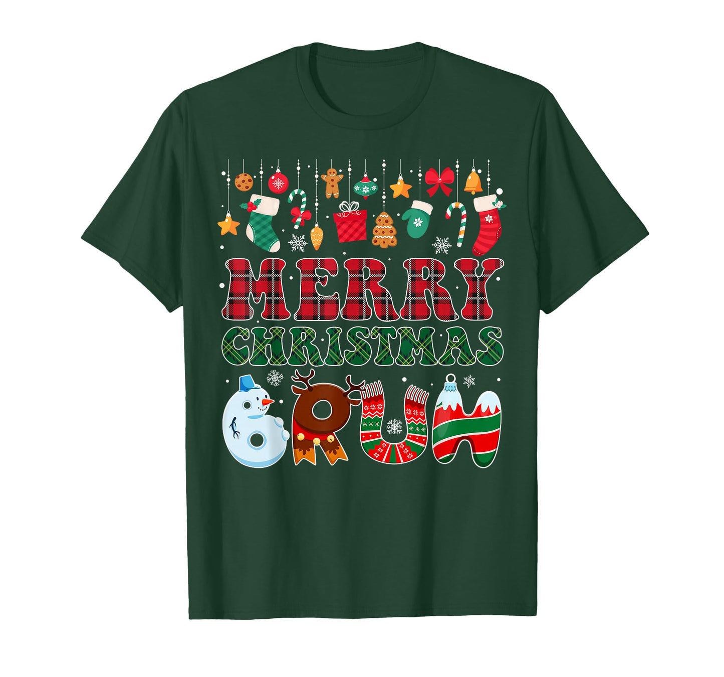 Bruh Christmas Red Plaid Xmas Men Teen Boys Funny Christmas T-Shirt