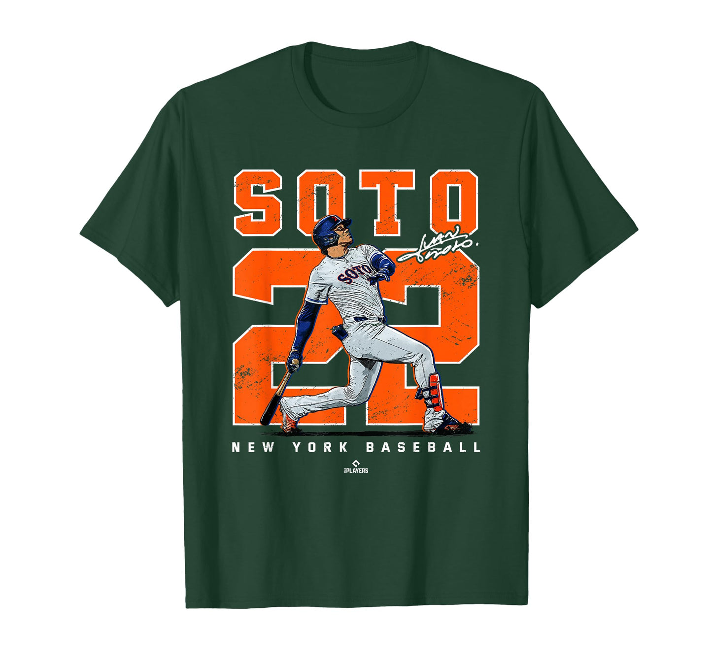 Number & Portrait Juan Soto New York Baseball MLBPA T-Shirt