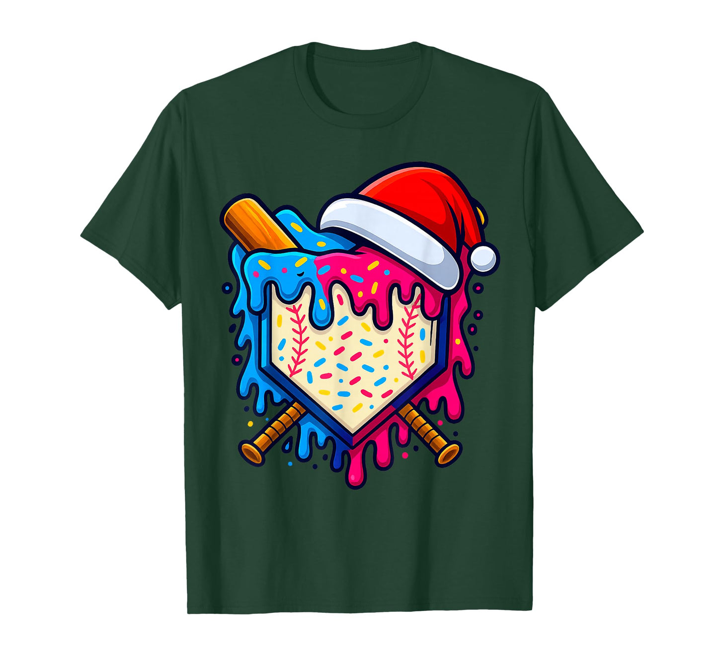 Sports Design for Men Christmas Tee Baseball Player Boys T-Shirt
