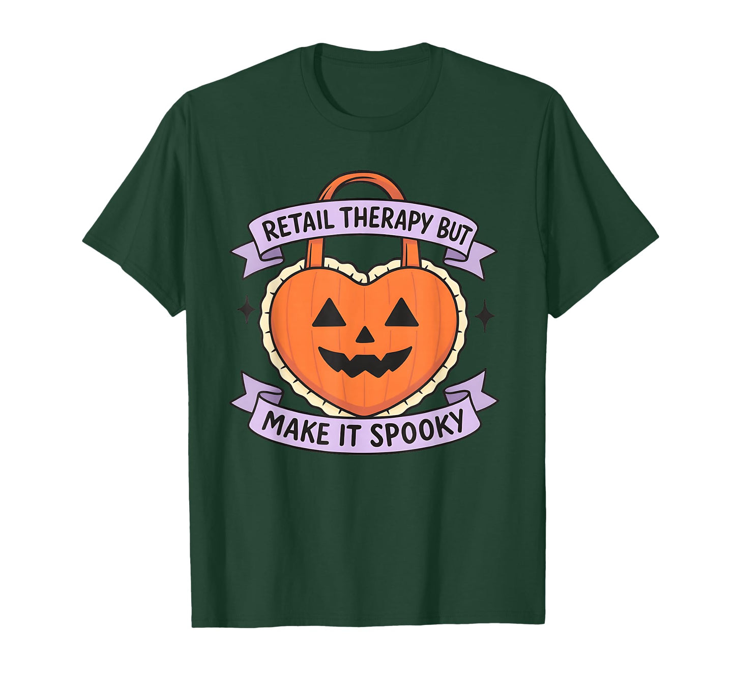 Retail Therapy, Spooky, Pumpkin, Halloween Plans T-Shirt