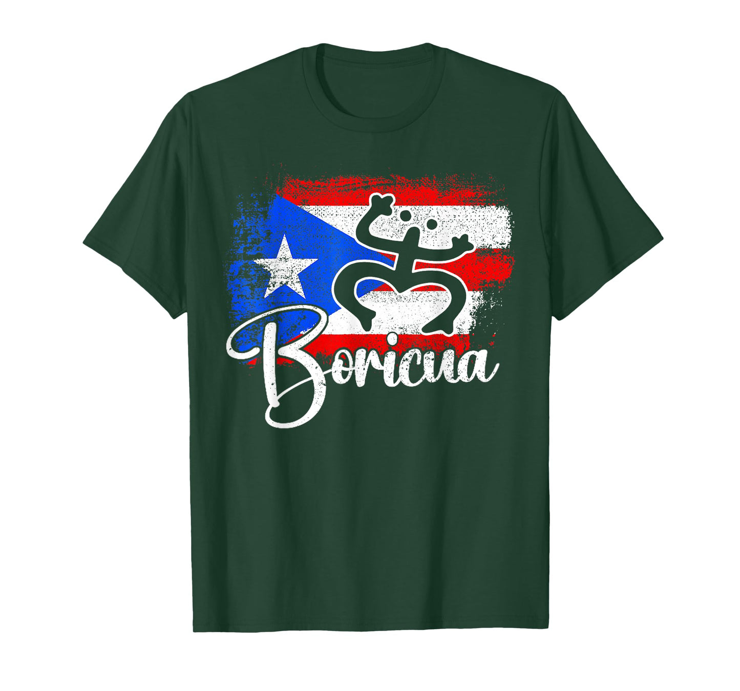 Boricua Puerto Rico Flag Puerto Rican Frog Men Women Kids T-Shirt