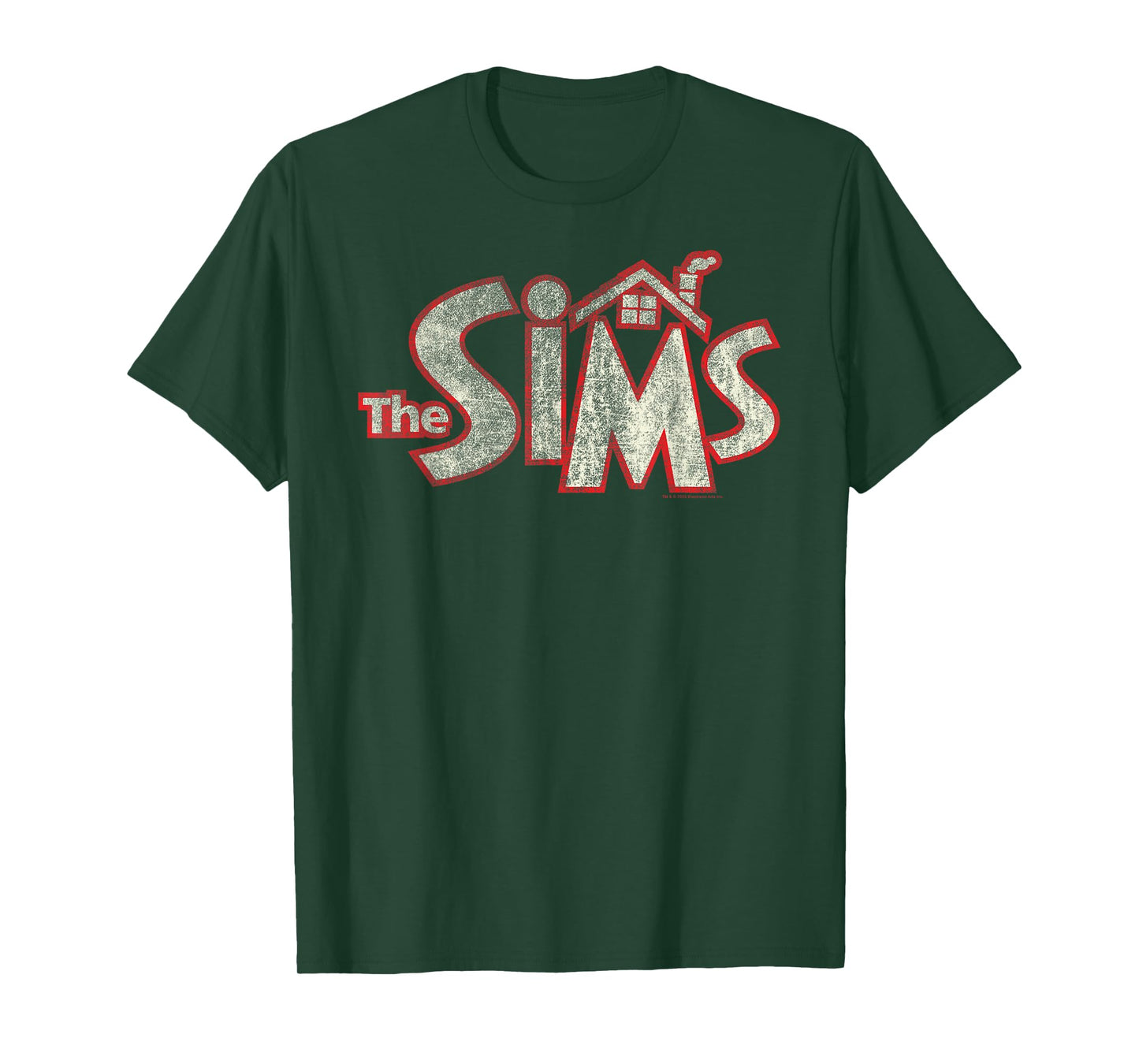 The Sims Vintage Distressed The Sims Logo Video Game T-Shirt