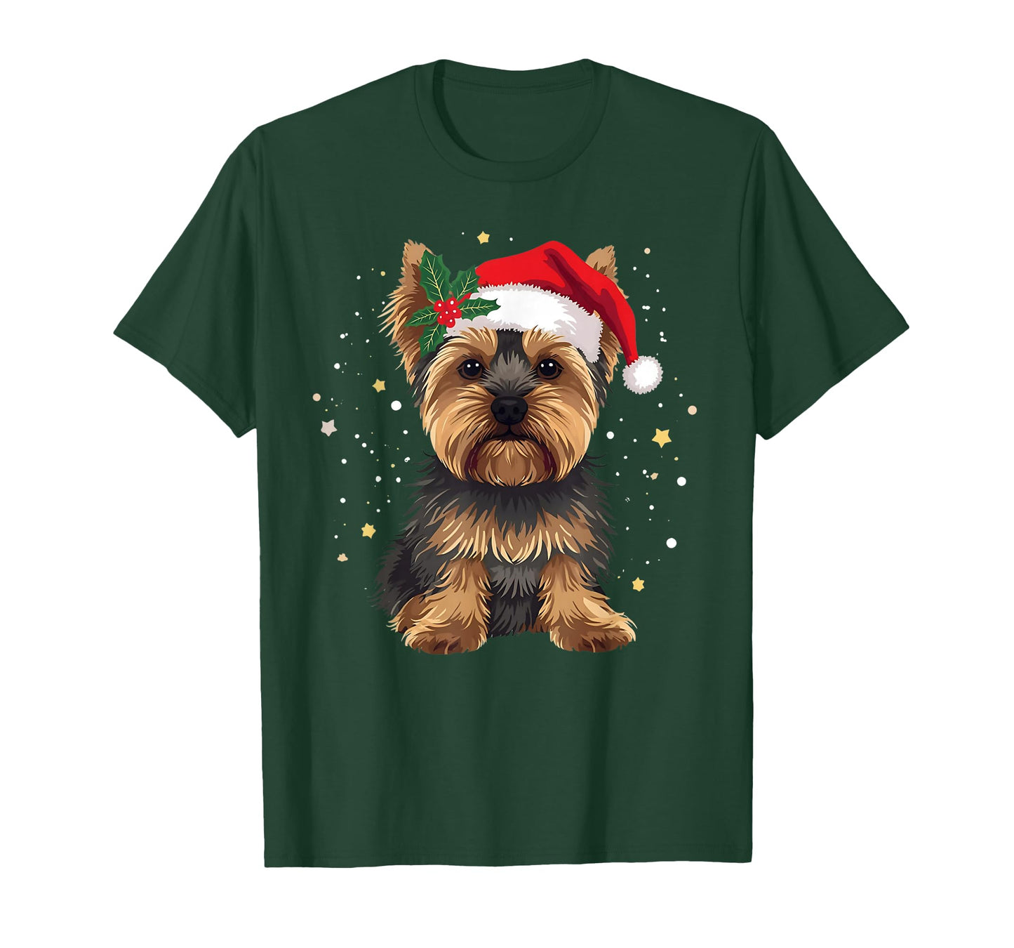 Yorkshire Terrier Christmas Yorkie Dog Lover Men Women Kids T-Shirt