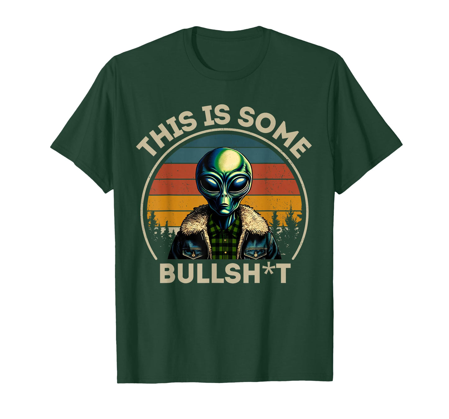 This Is Some Bullshit Resident Funny Swearing Alien Science T-Shirt