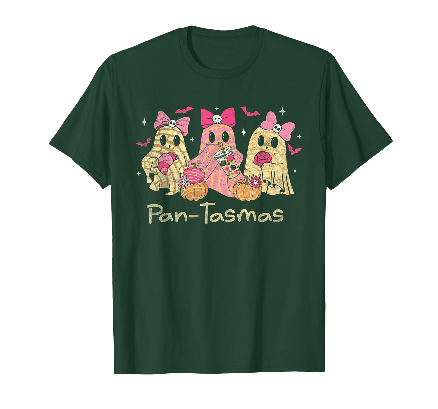 Pantasmas Ghost Funny Spooky Conchas Mexican Ghost Coquette T-Shirt