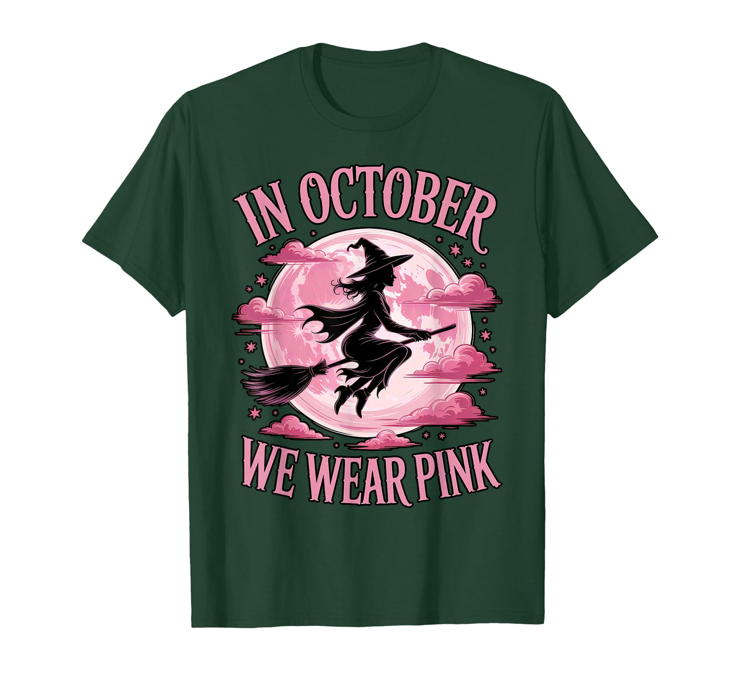 October Witch Pink Moon Breast Cancer Awareness T-Shirt