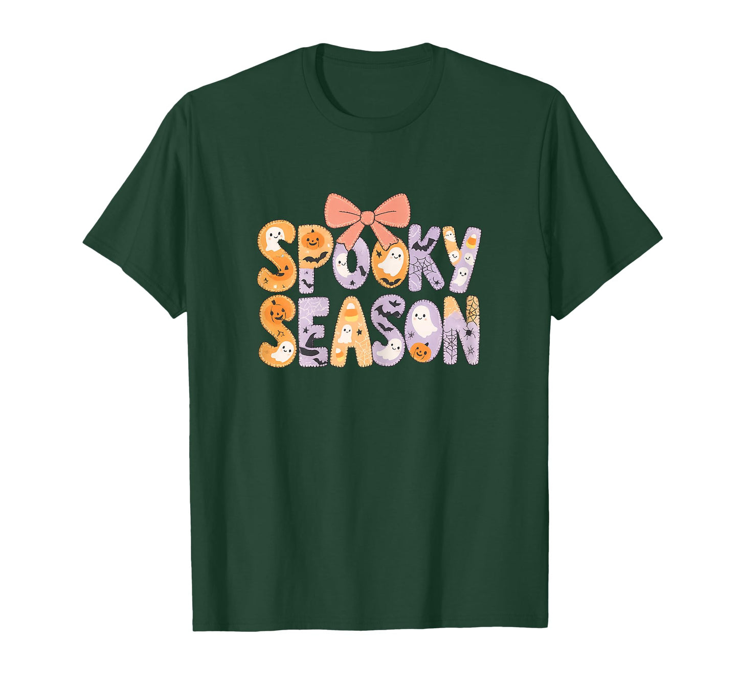 Spooky Season Retro Halloween Ghost Women Toddler Girl T-Shirt