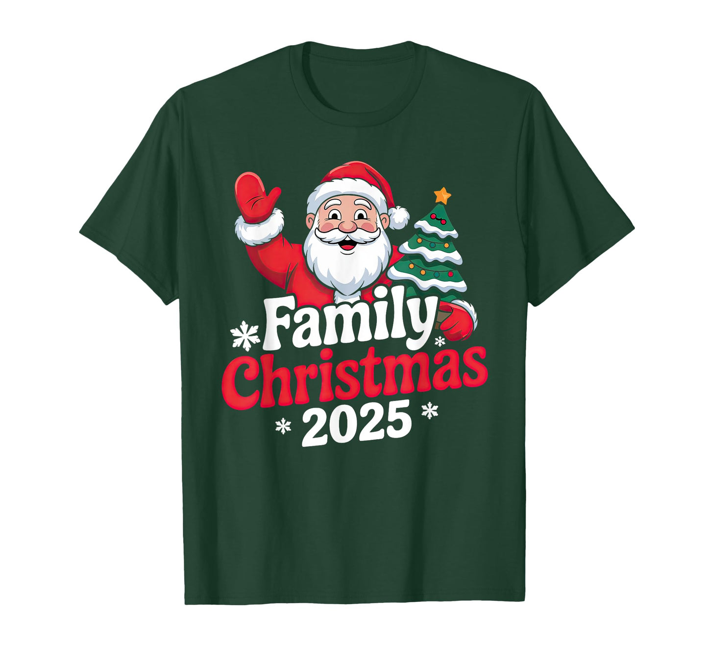 Family Christmas 2025 Matching Holiday Outfit Squad T-Shirt