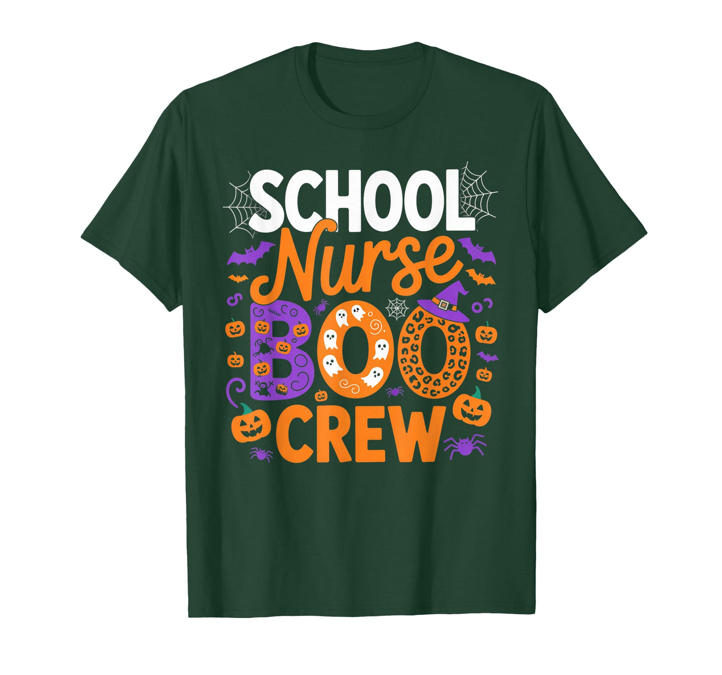 School Nurse Boo Crew Halloween Spooky Outfit for Educators T-Shirt