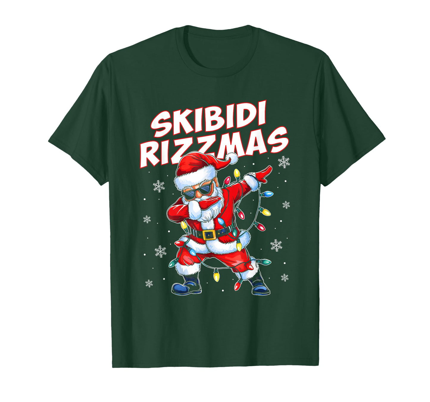 Skibidi Rizzmas Christmas Rizz Santa Claus Charisma Kid Cool T-Shirt