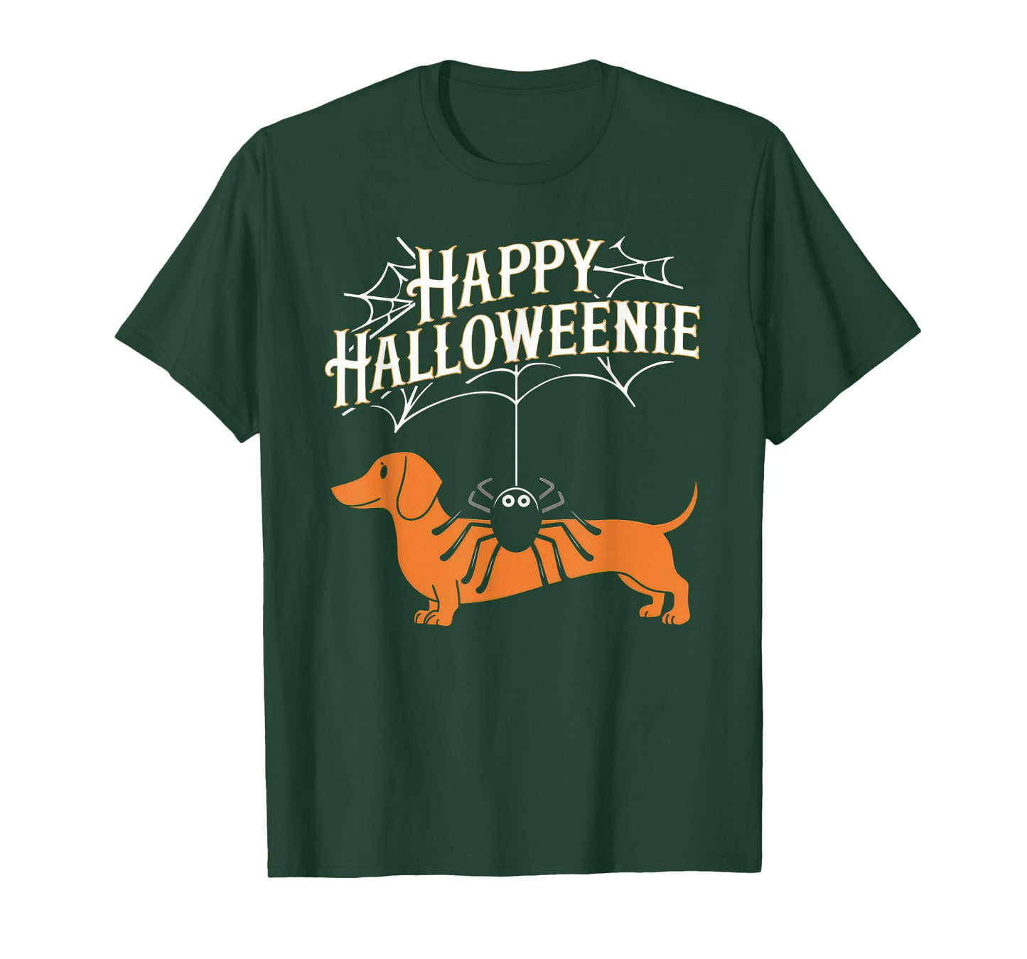 Happy Halloweenie Tshirt Women Men Wiener Monster Party T-Shirt
