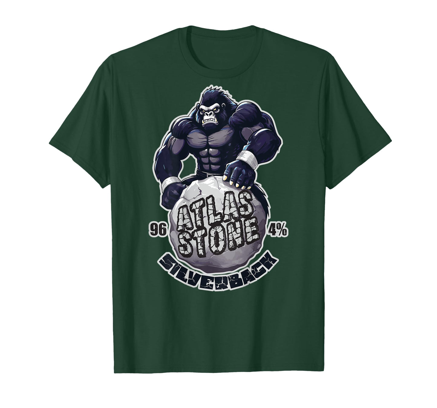 96.4% Silverback Gym, body building, Strongman, Atlas stone T-Shirt