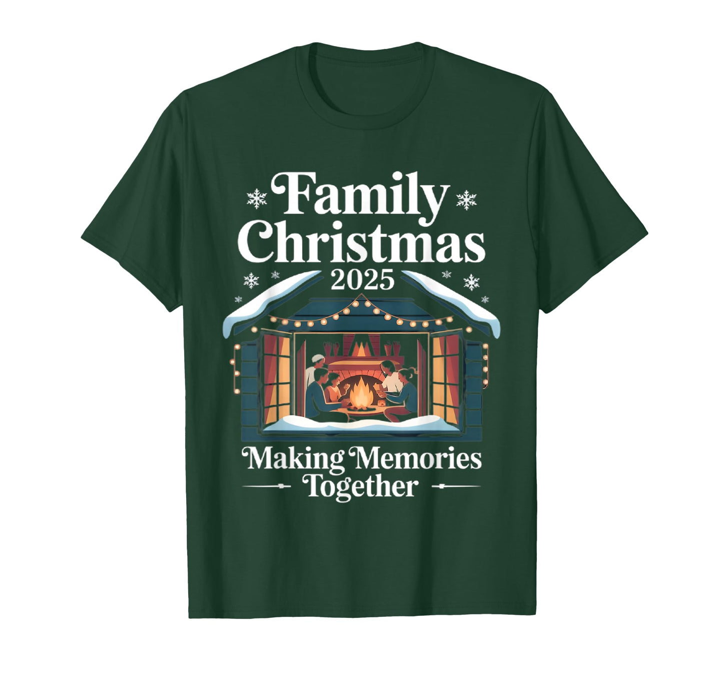 Family Christmas 2025 Matching Squad Santa Elf Funny Xmas T-Shirt