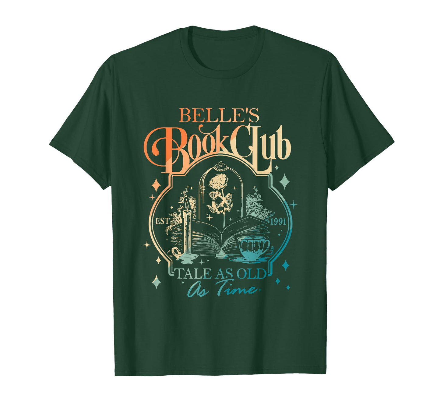 Belle's Book Club Est 1991 Tale As Old As Time Vintage T-Shirt