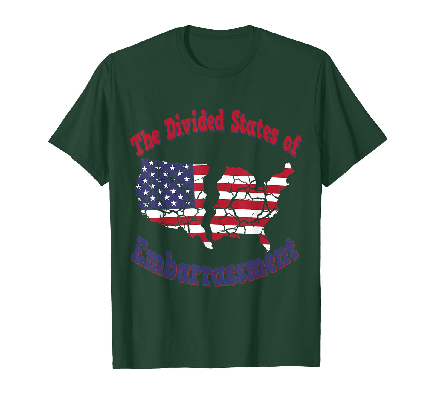 USA The Divided States of Embarrassment Funny Political T-Shirt