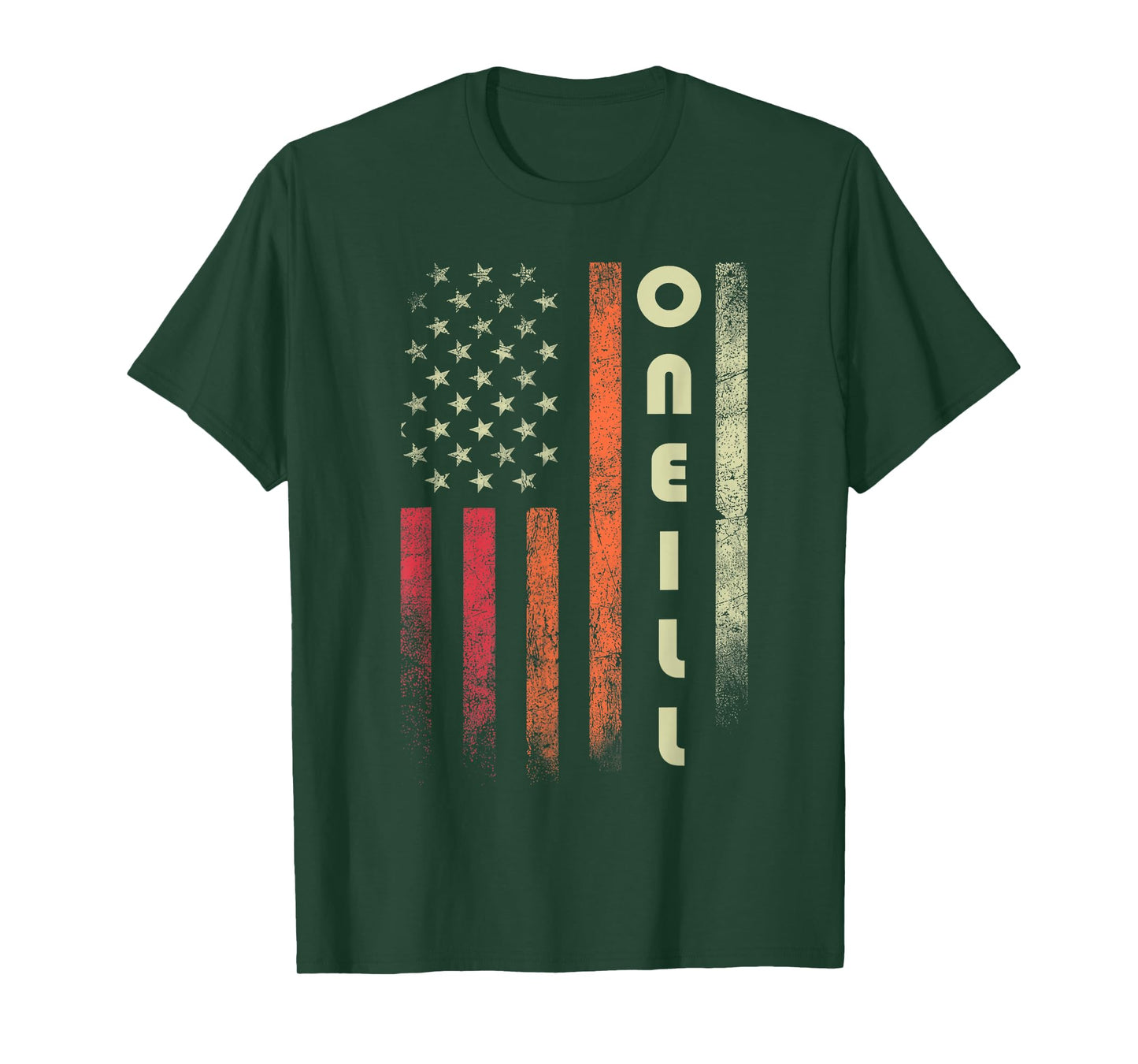 ONEILL Surname Funny Retro Vintage Birthday American Flag T-Shirt