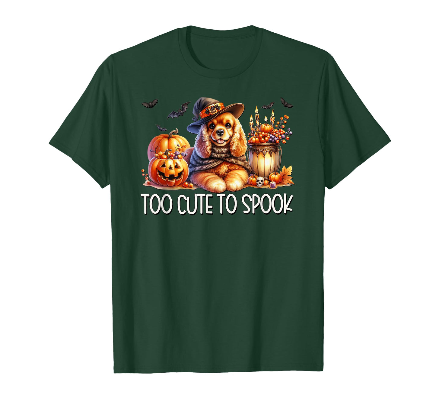 Halloween Cavalier King Charles Spaniel is Too Cute to Spook T-Shirt