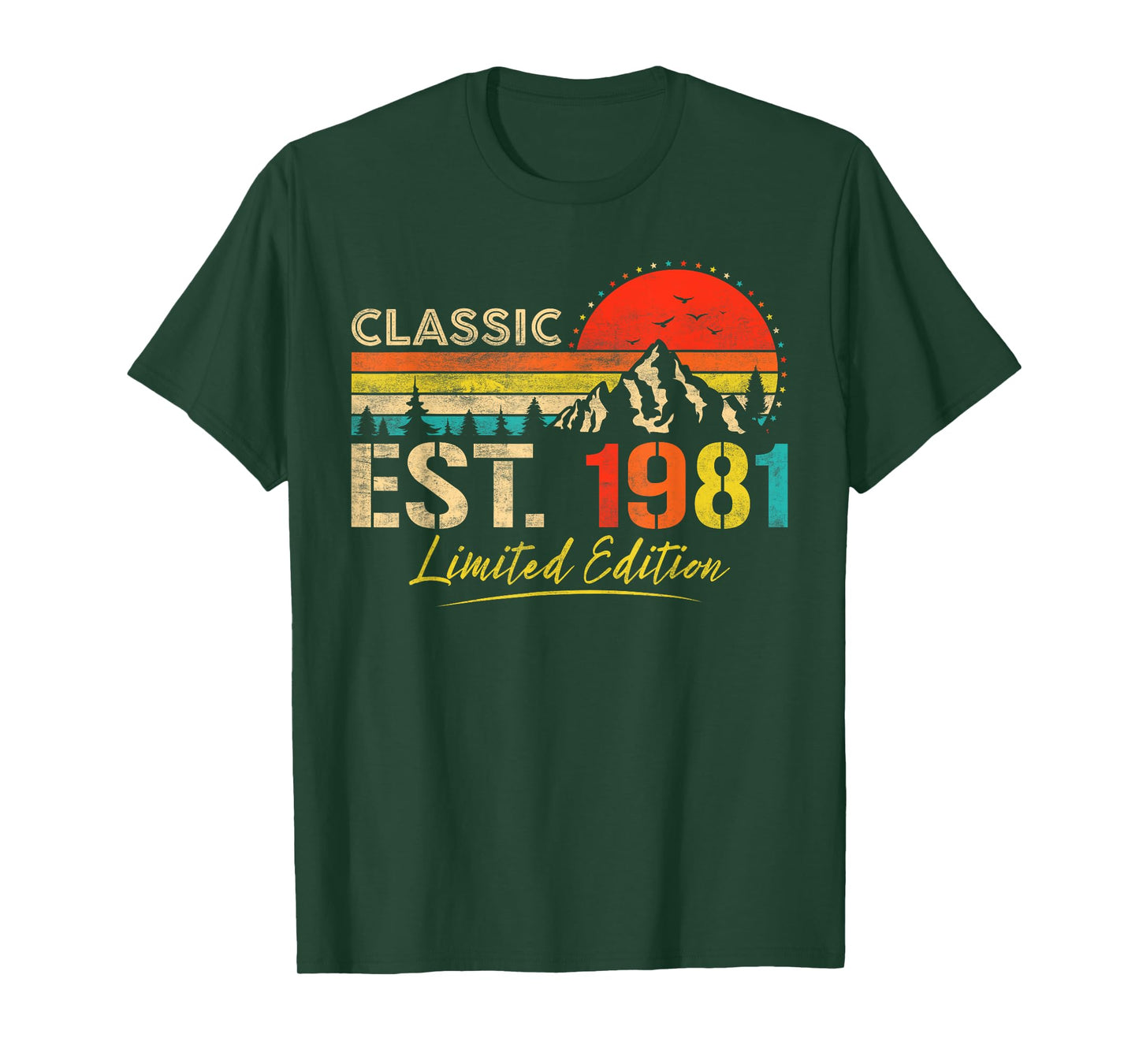Classic Est. 1981 Limited Edition Vintage Year 1981 Birthday T-Shirt