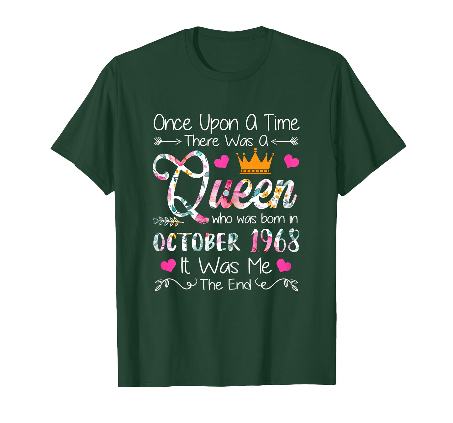 57 Years Old Birthday Girl 57 Birthday Queen October 1968 T-Shirt