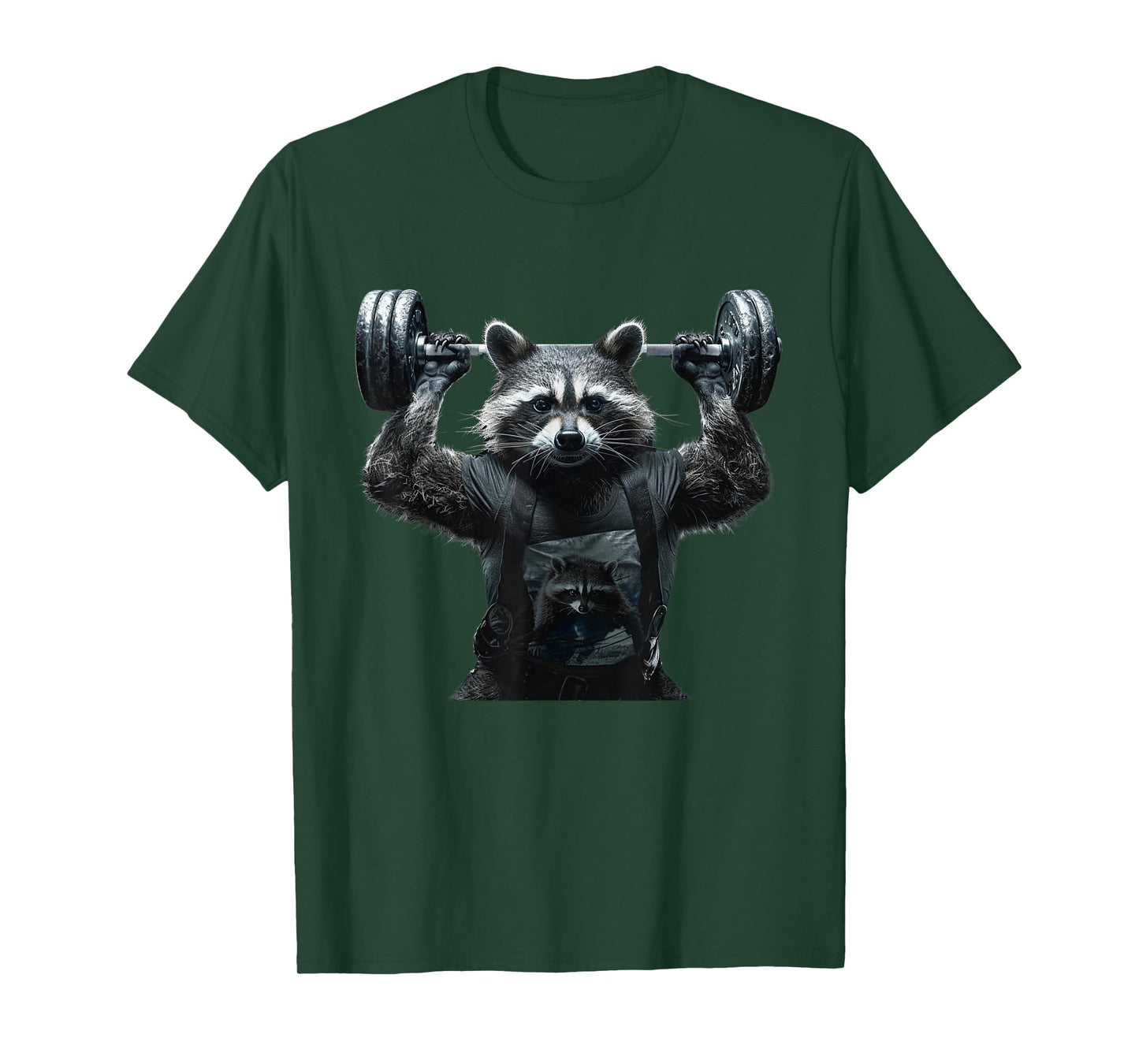 Weightlifting Ripped Raccoon T-Shirt