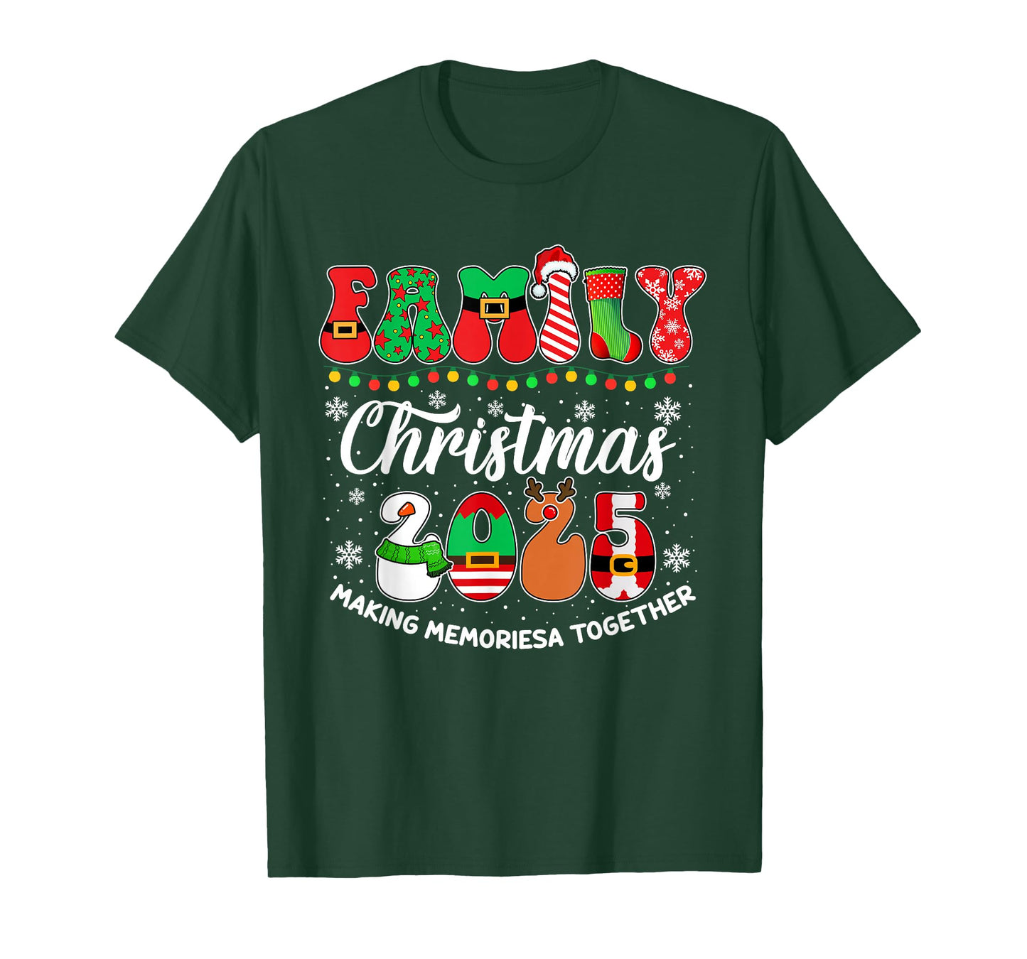 Family Christmas 2025 Matching Outfit Xmas Men Women Kids T-Shirt