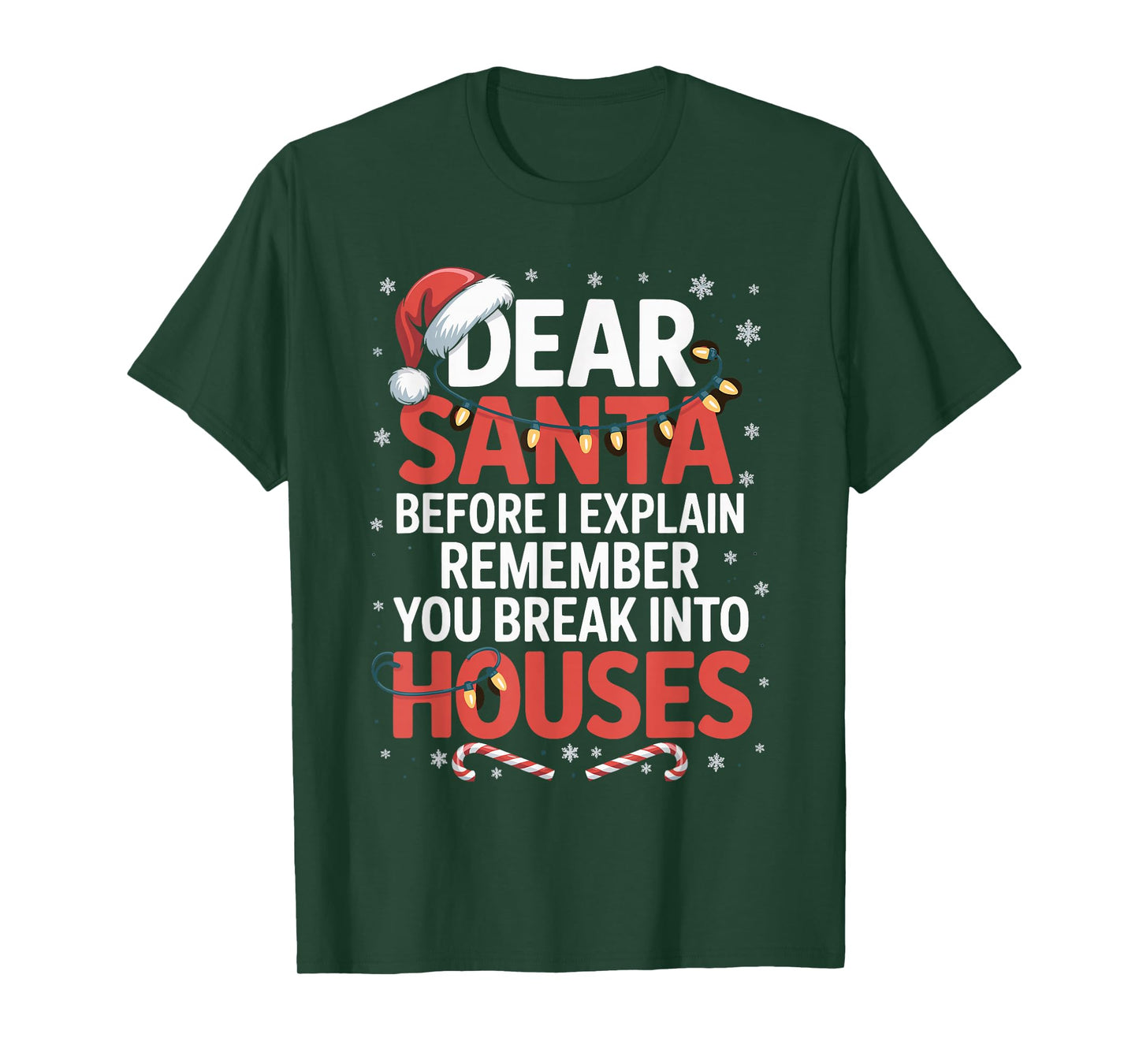 Funny Christmas Humor Xmas Pajama for Men Women Kids T-Shirt