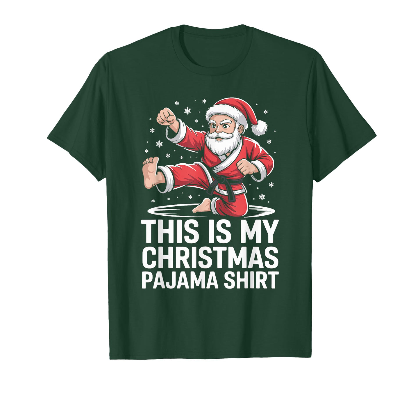 Funny Santa Claus Karate Christmas Martial Arts for Men T-Shirt