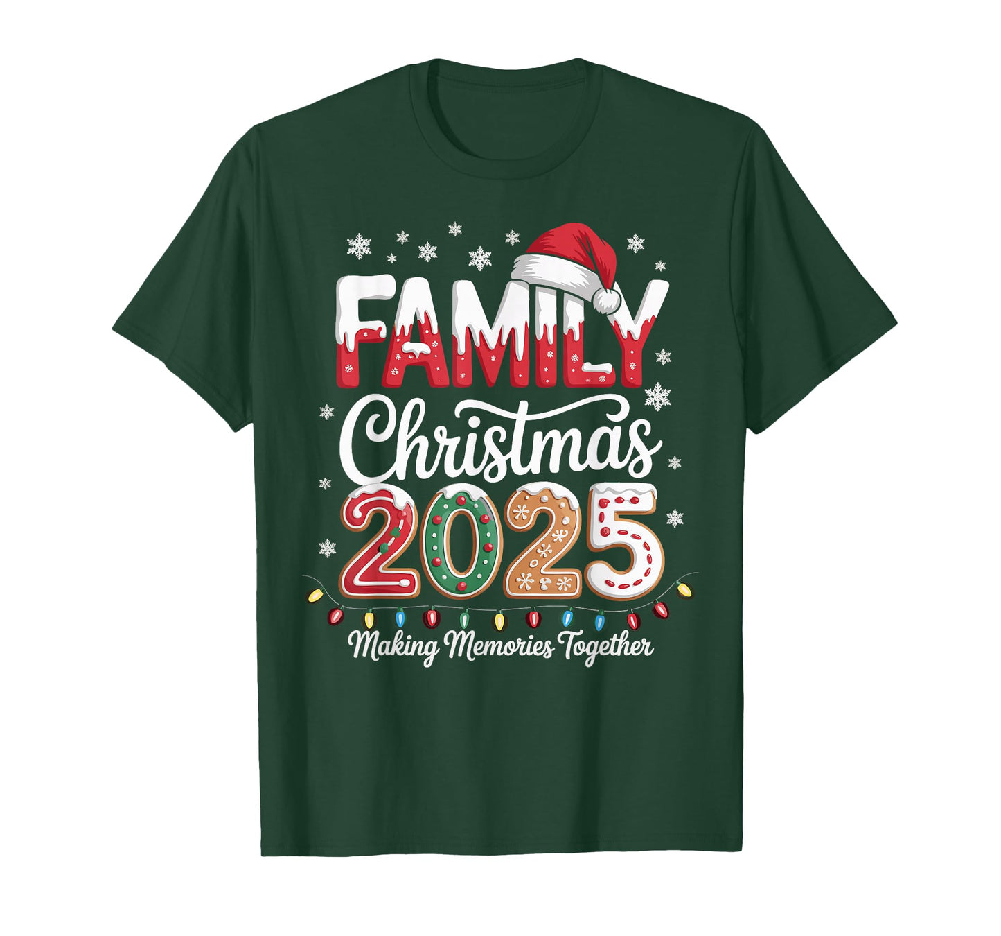 Family Christmas 2025 Funny Matching Outfit Xmas Squad Santa T-Shirt