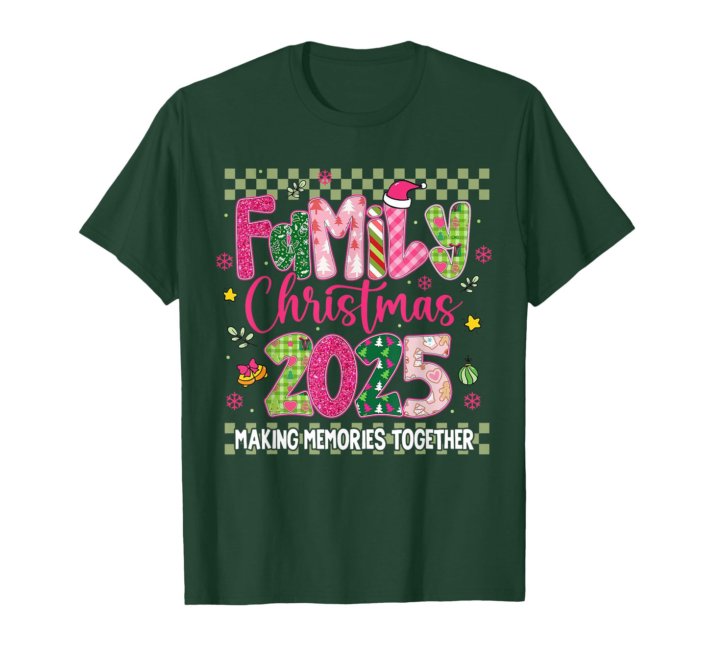 Family Christmas 2025 Making Memories Together Xmas Matching T-Shirt