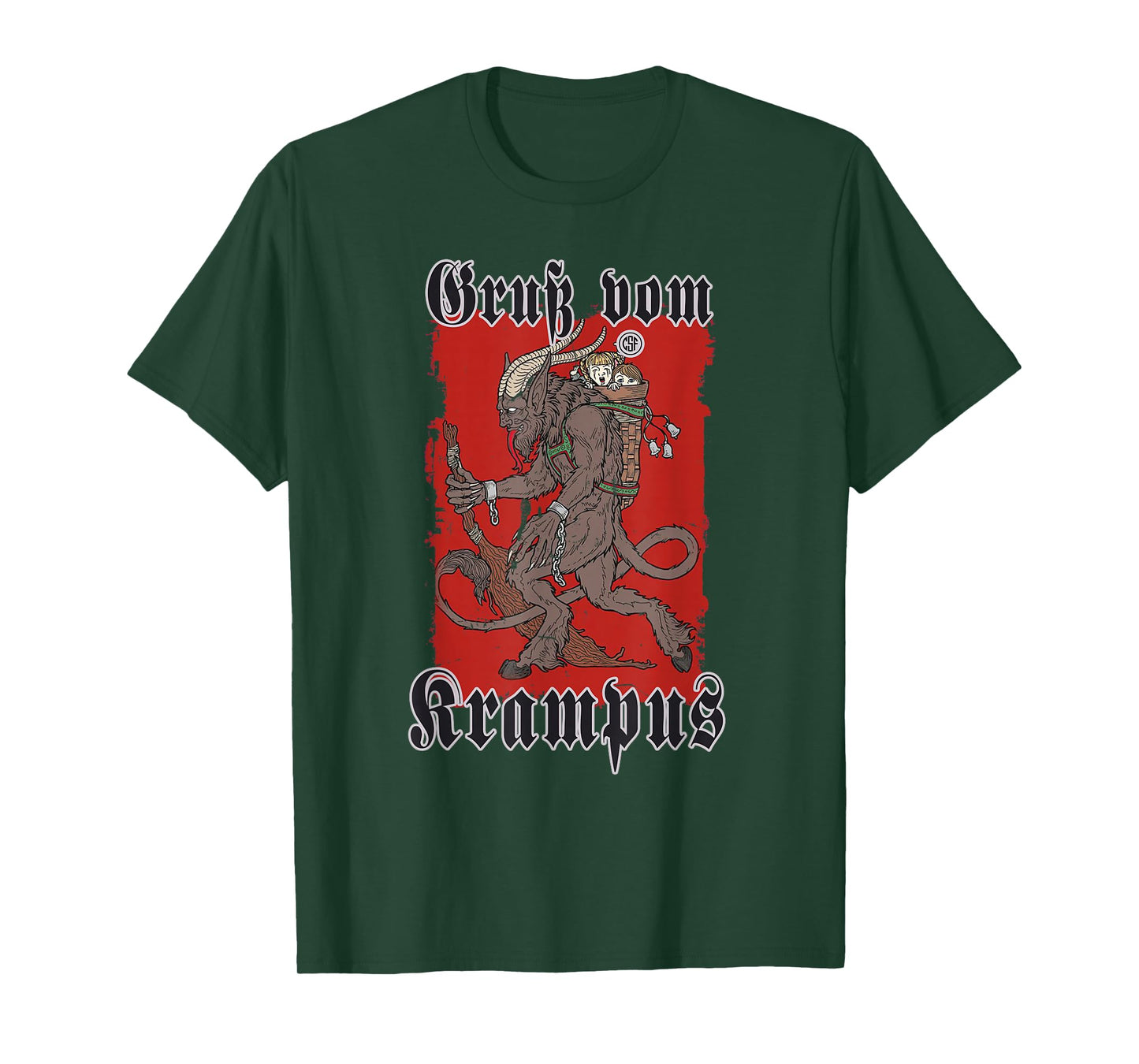 Greeting from Krampus Christmas Legend Figure T-Shirt