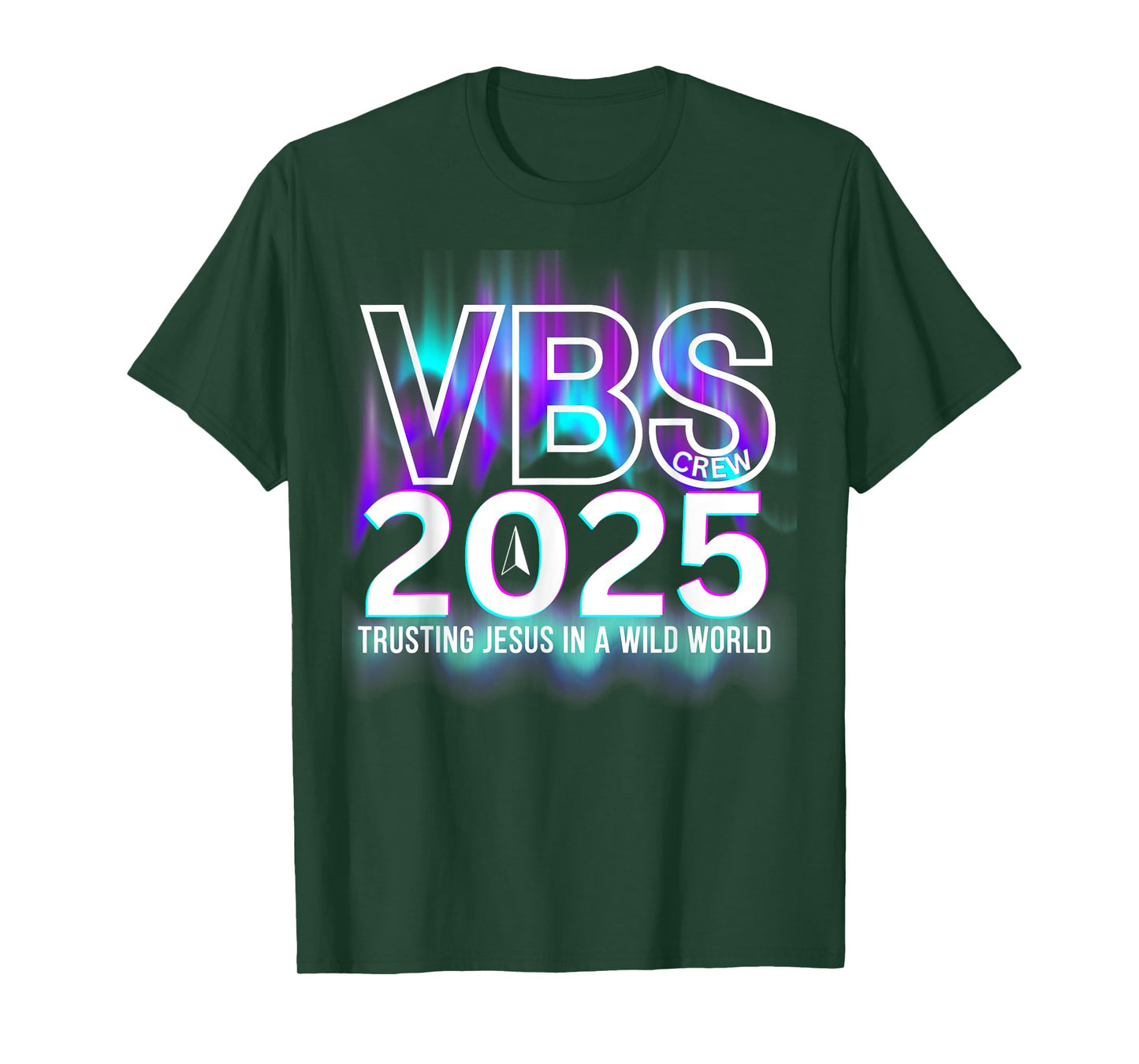 VBS Crew 2025 Northern Lights Team VBS Vacation Bible School T-Shirt