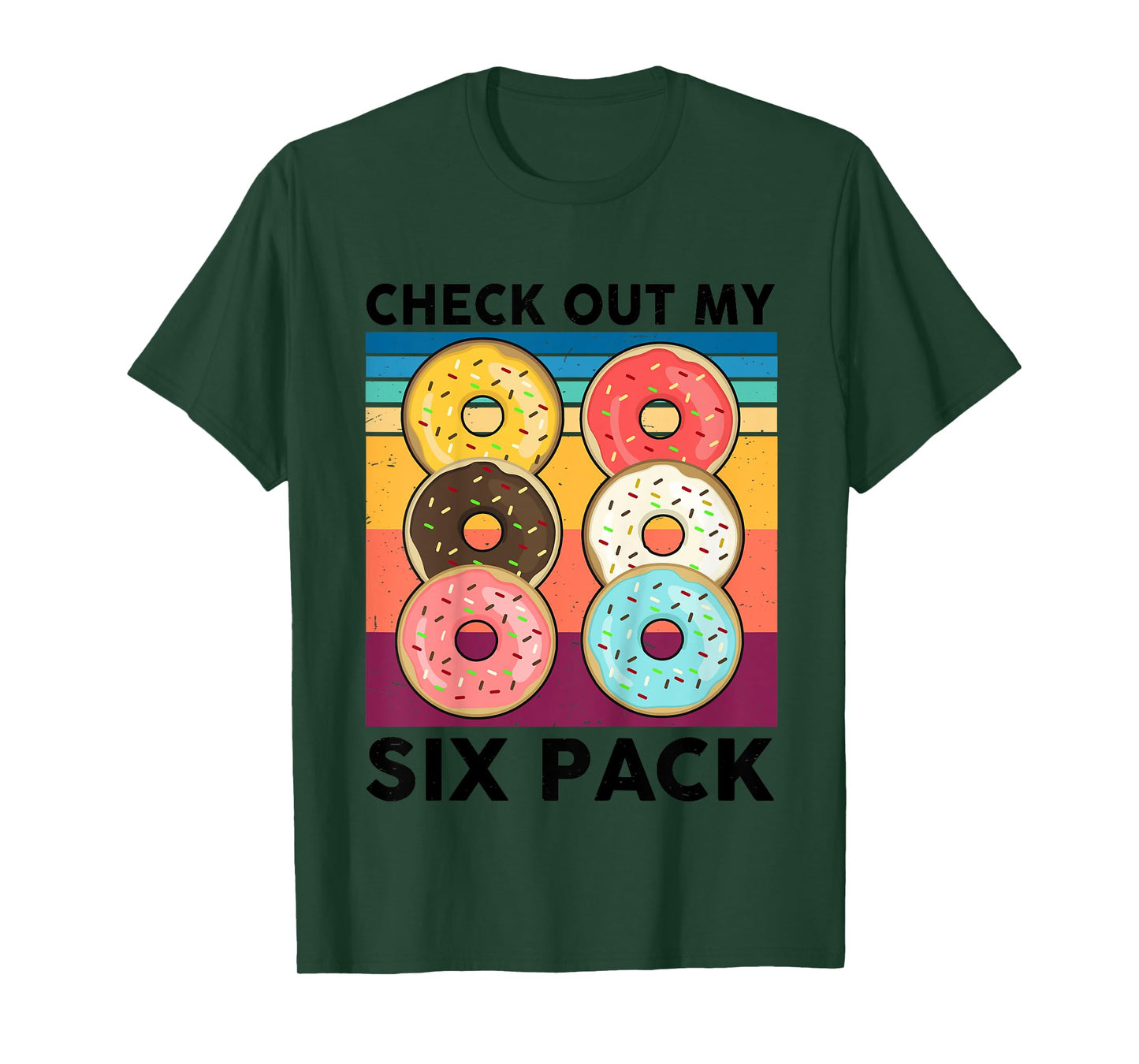 Donut Shirt Check Out My Six Pack 6-Pack Boys Girls Doughnut T-Shirt