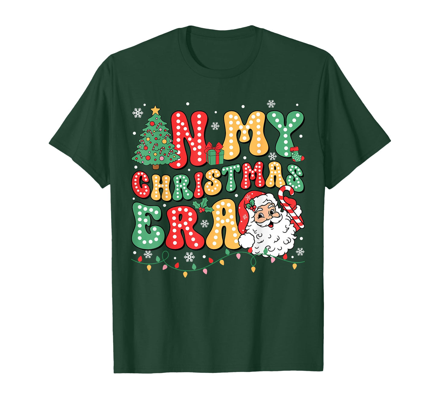 in My Christmas Era Santa Claus Xmas 2025 Matching Family T-Shirt