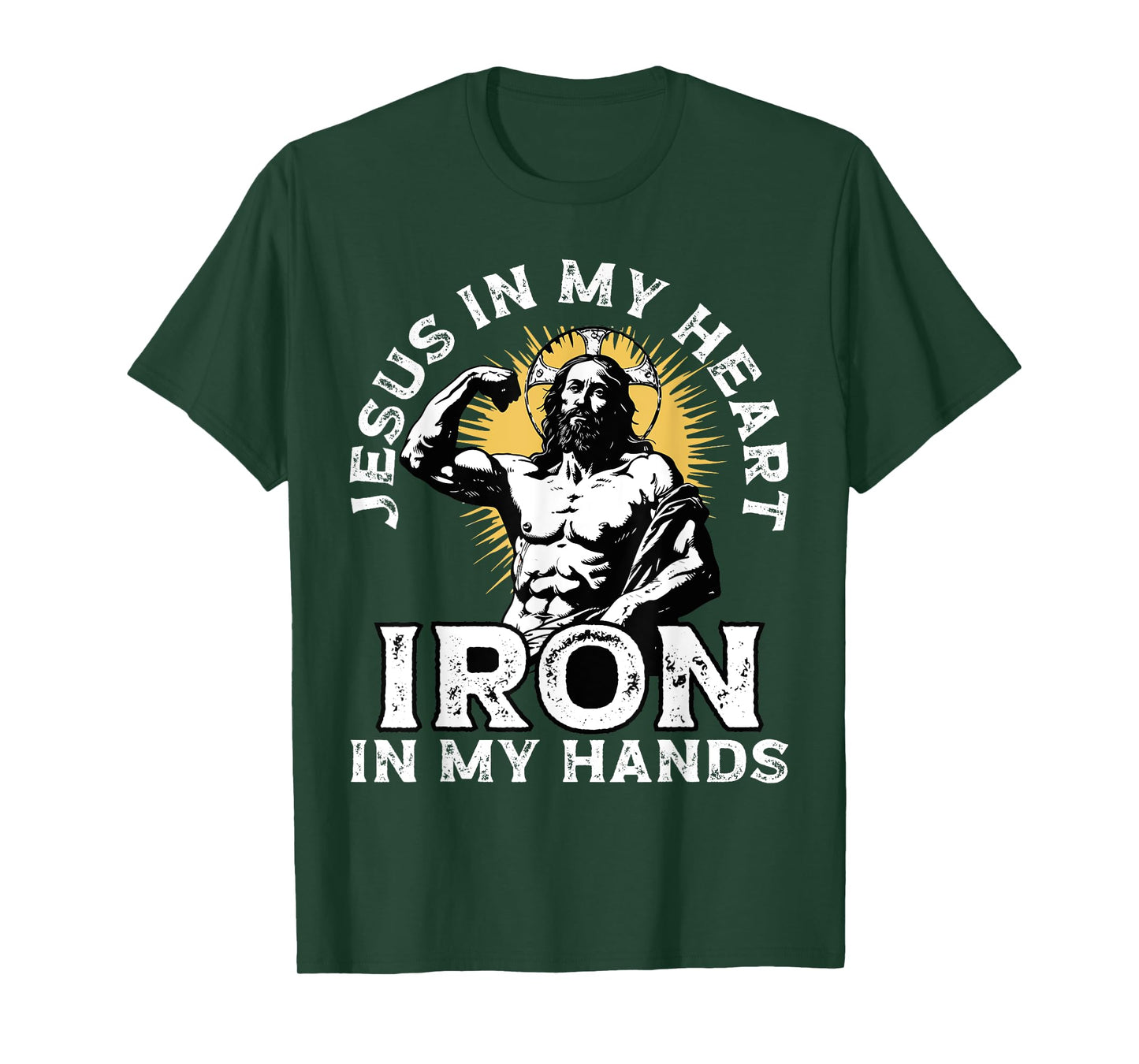Gym And Jesus Christian Bodybuilder Religious Bodybuilding T-Shirt