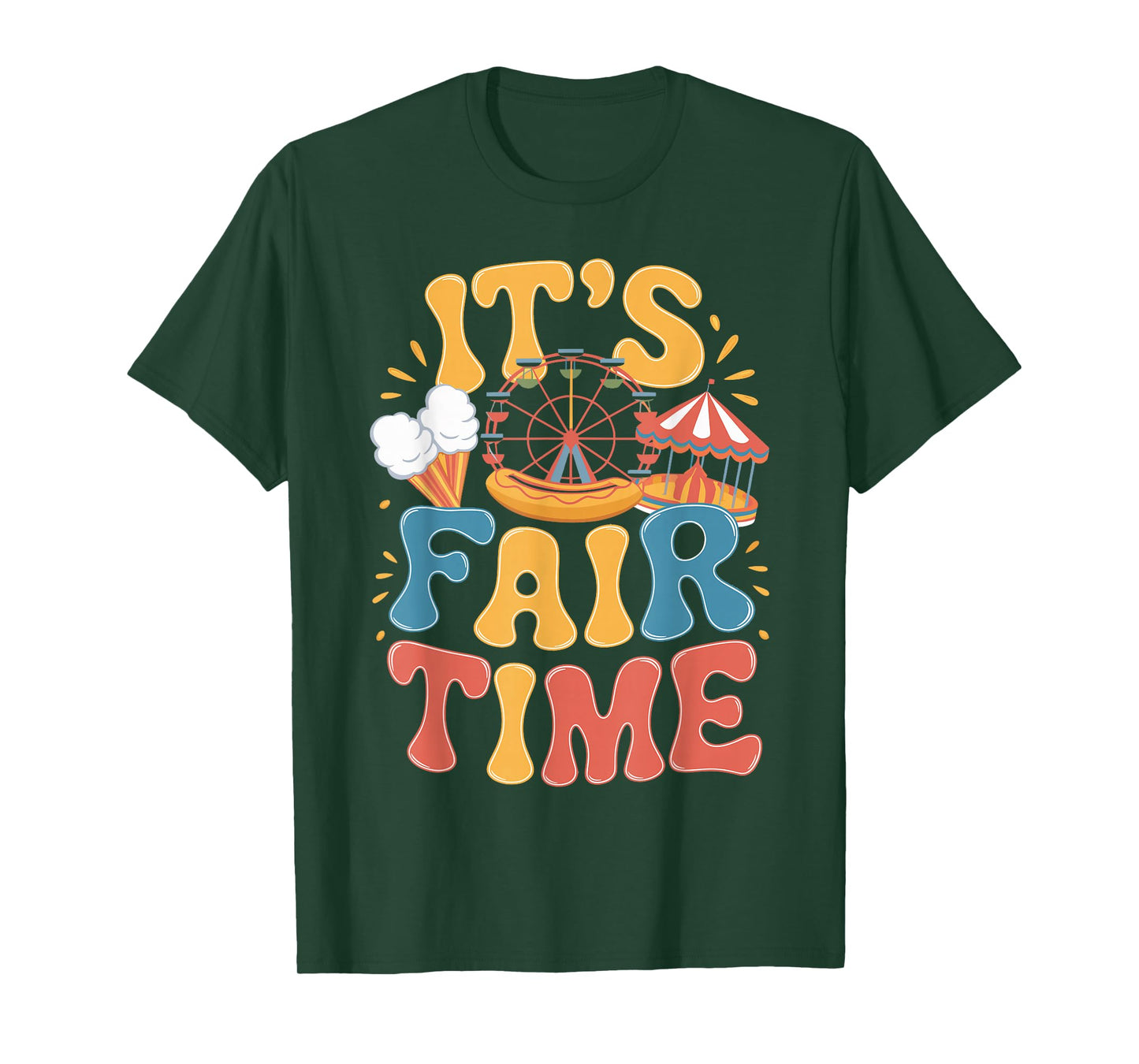 It's Fair Time Carousel Rides Country Fair Carnival Fair T-Shirt