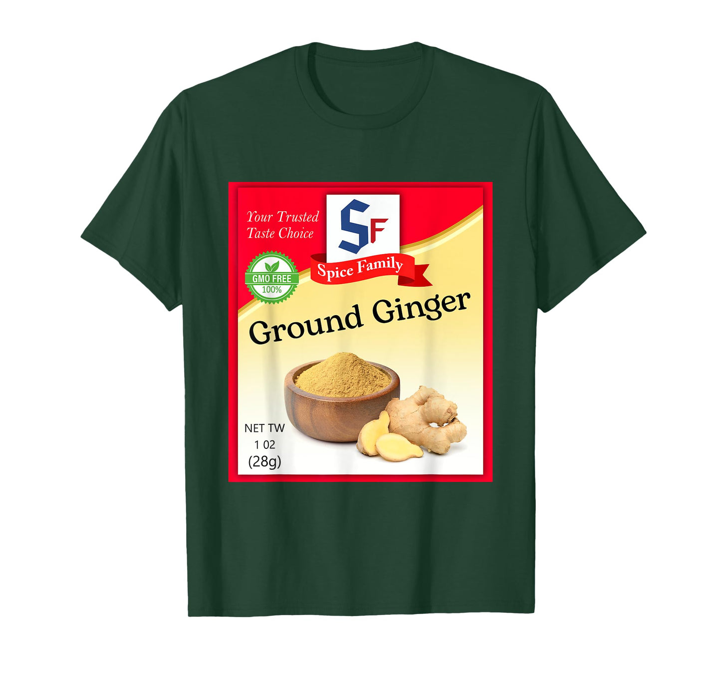 Ground Ginger Condiment Costume Holiday Spice Group Costumes T-Shirt