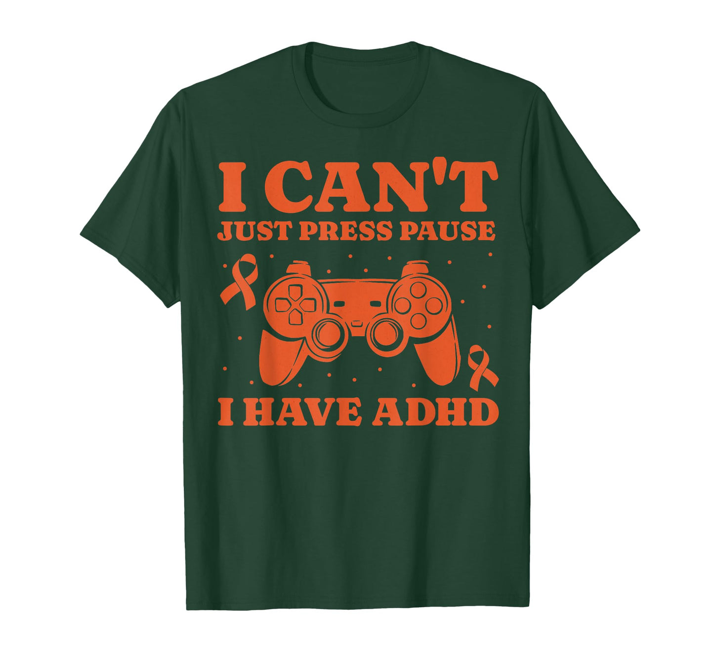 Can't Just Pause Gamer ADHD Awareness Kids Boys Video Gaming T-Shirt