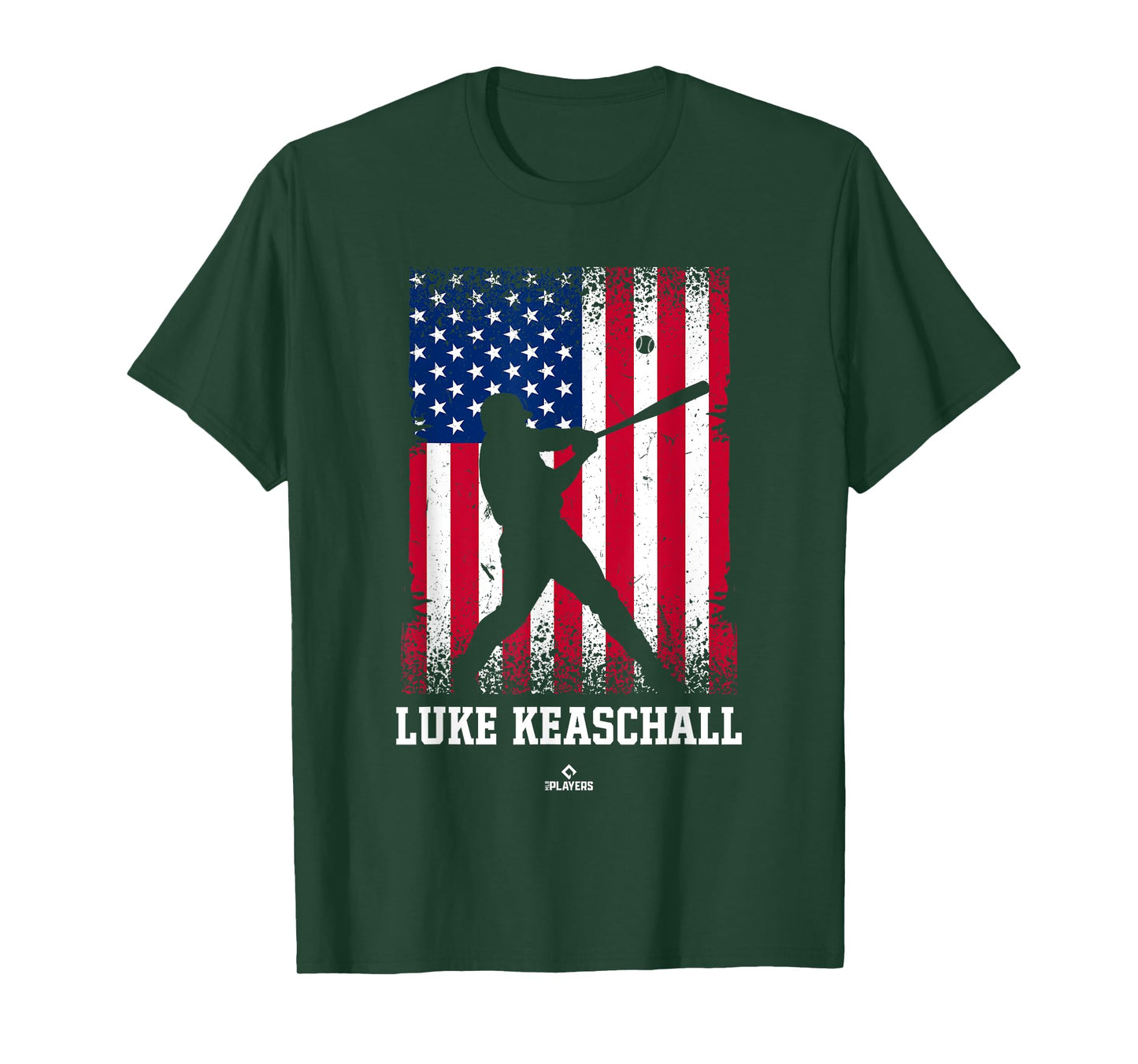 American Flag Swing Luke Keaschall Prospect Baseball Fan T-Shirt