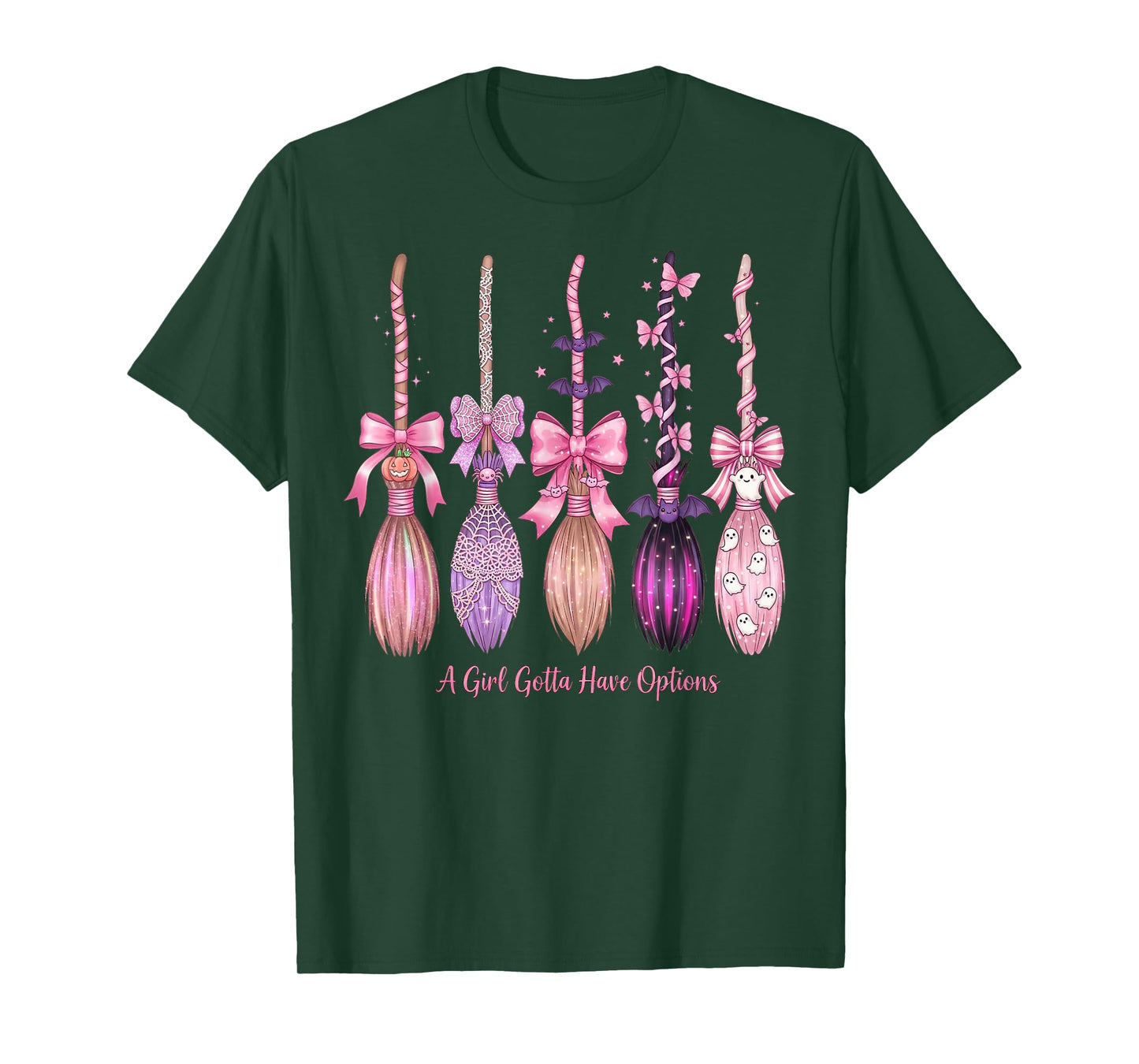 A Girl’s Gotta Have Options Retro Halloween Witches T-Shirt