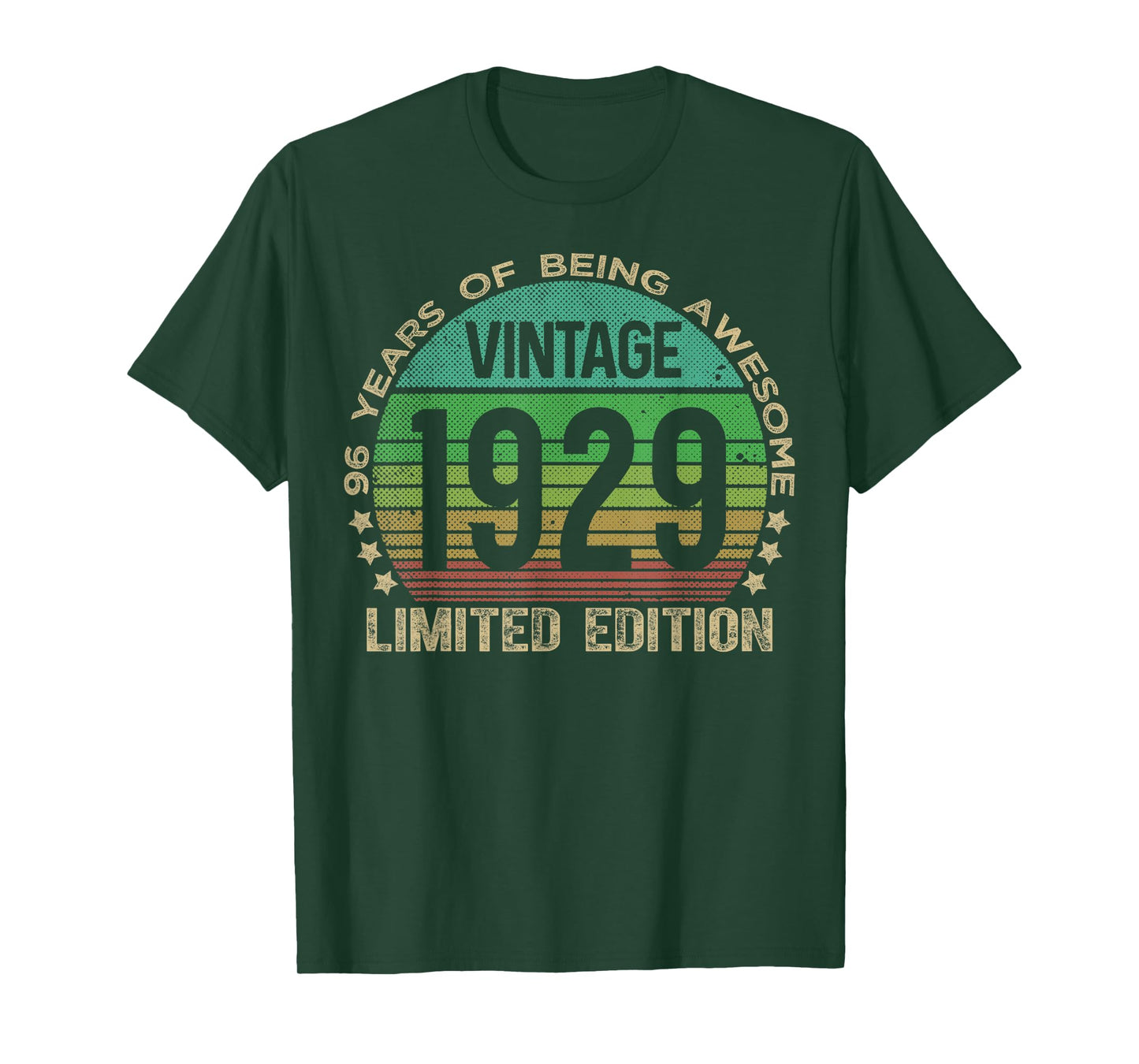 96 Year Old Gifts Vintage 1929 Limited Edition 96th Birthday T-Shirt