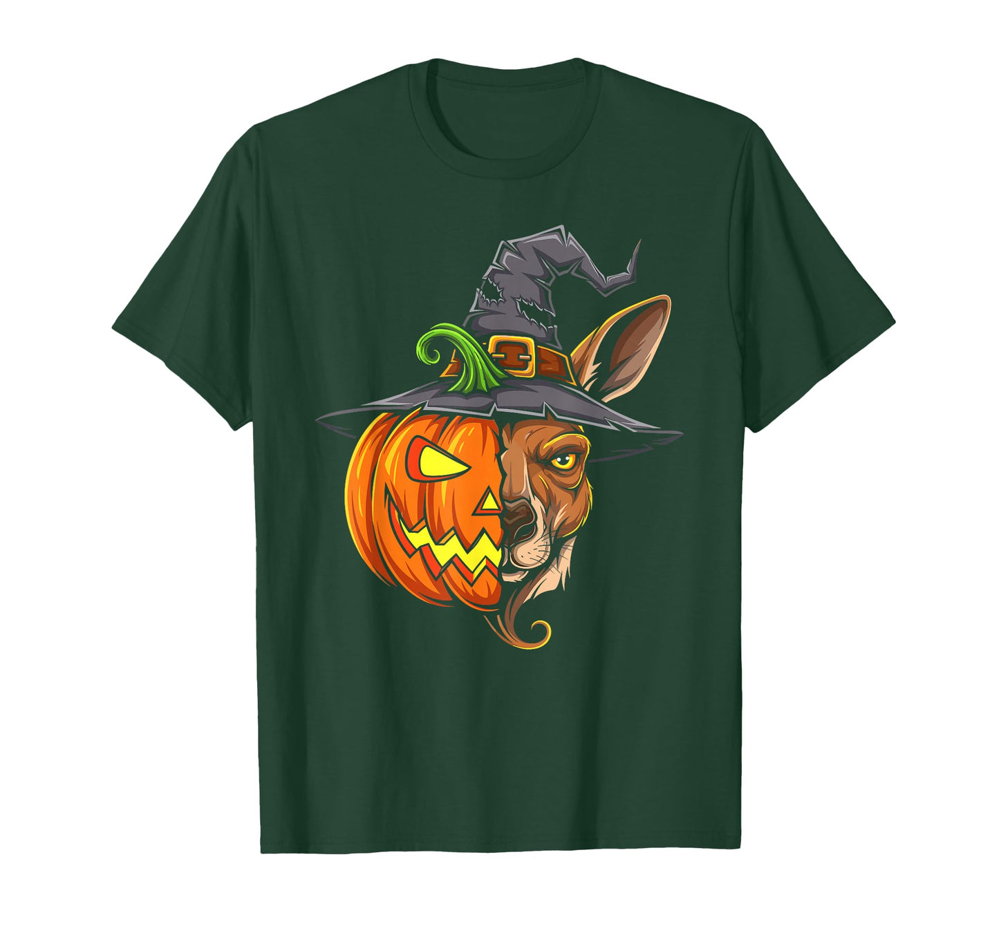 Kangaroo Pumpkin Jack O Lantern Halloween Kids Mens Womens T-Shirt