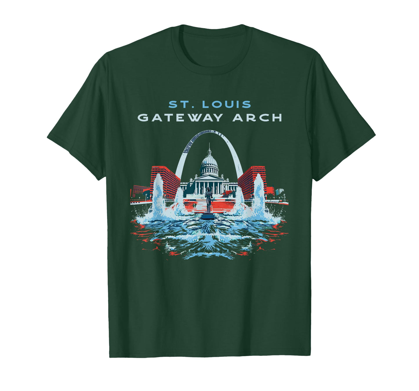 St. Louis Gateway Arch Missouri Retro Vintage T-Shirt