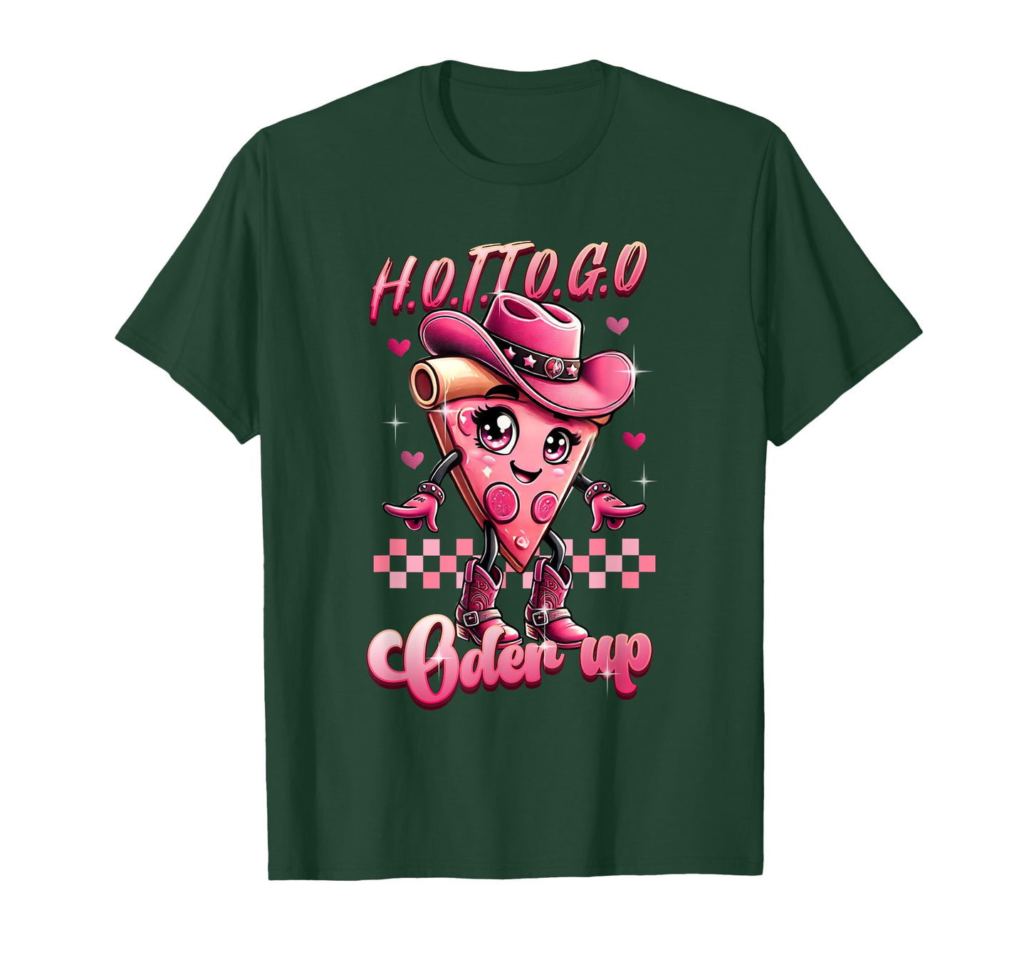Retro Hot-To-Go Cute Pizza Cartoon Vintage Aesthetic T-Shirt