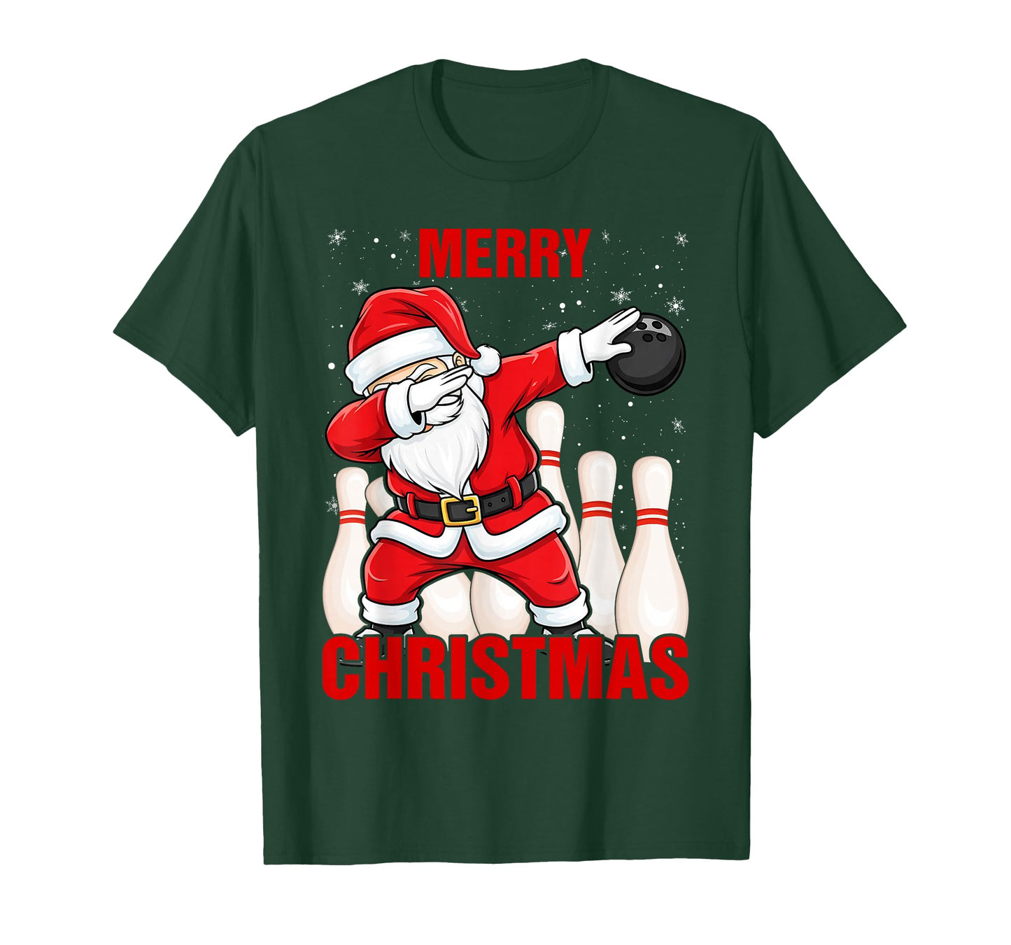 Bowling Santa Claus Christmas T-Shirt