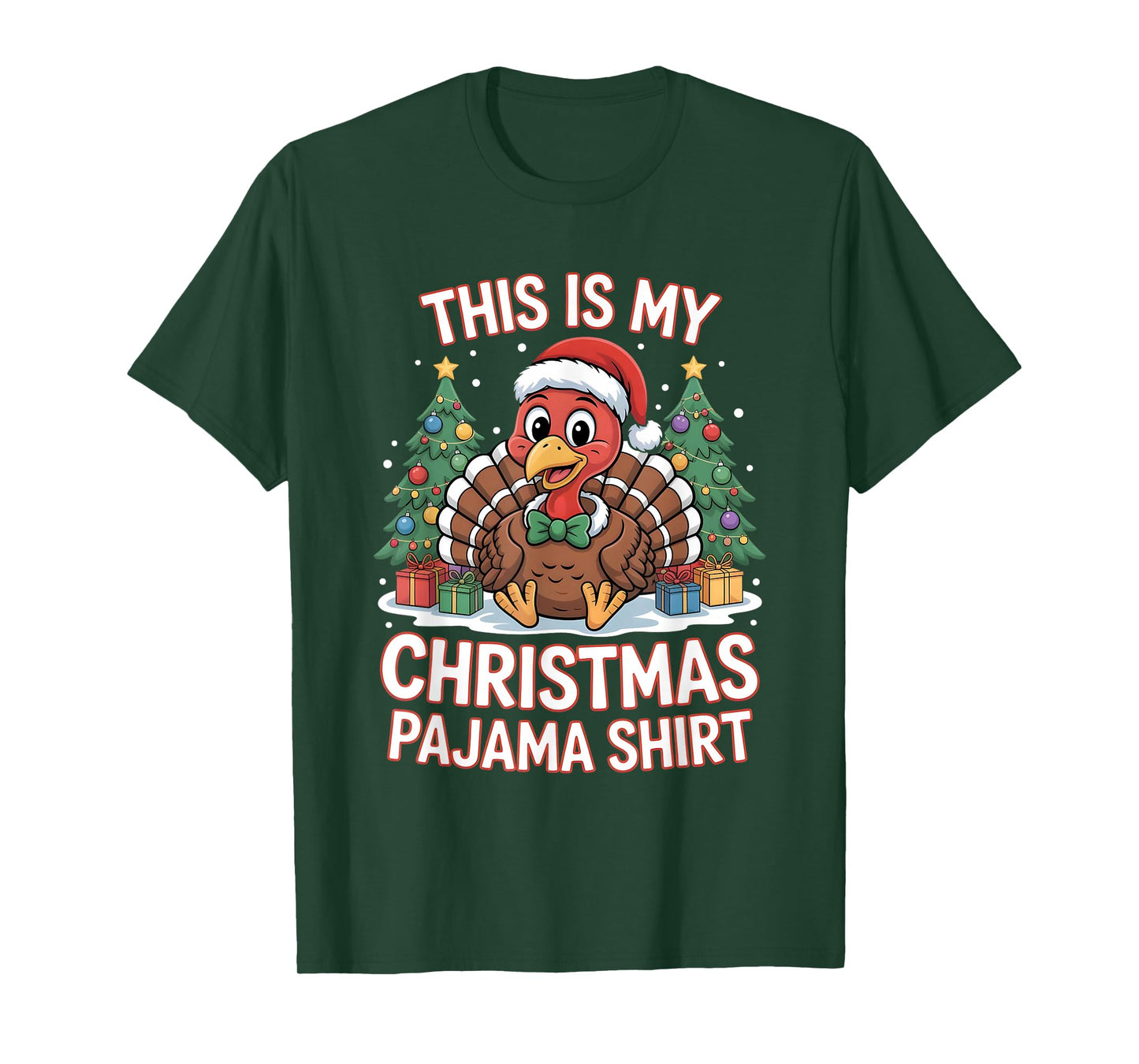 This is My Christmas Pajama Turkey T-Shirt