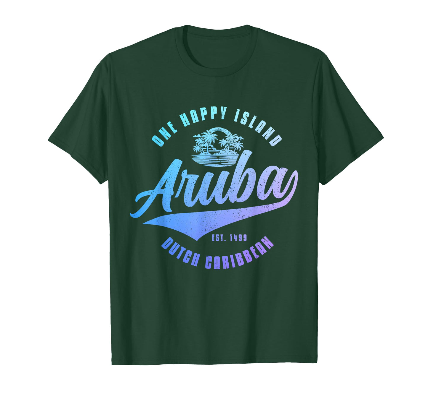 Aruba Happy Island Craibbean Souvenir Pride Vintage T-Shirt