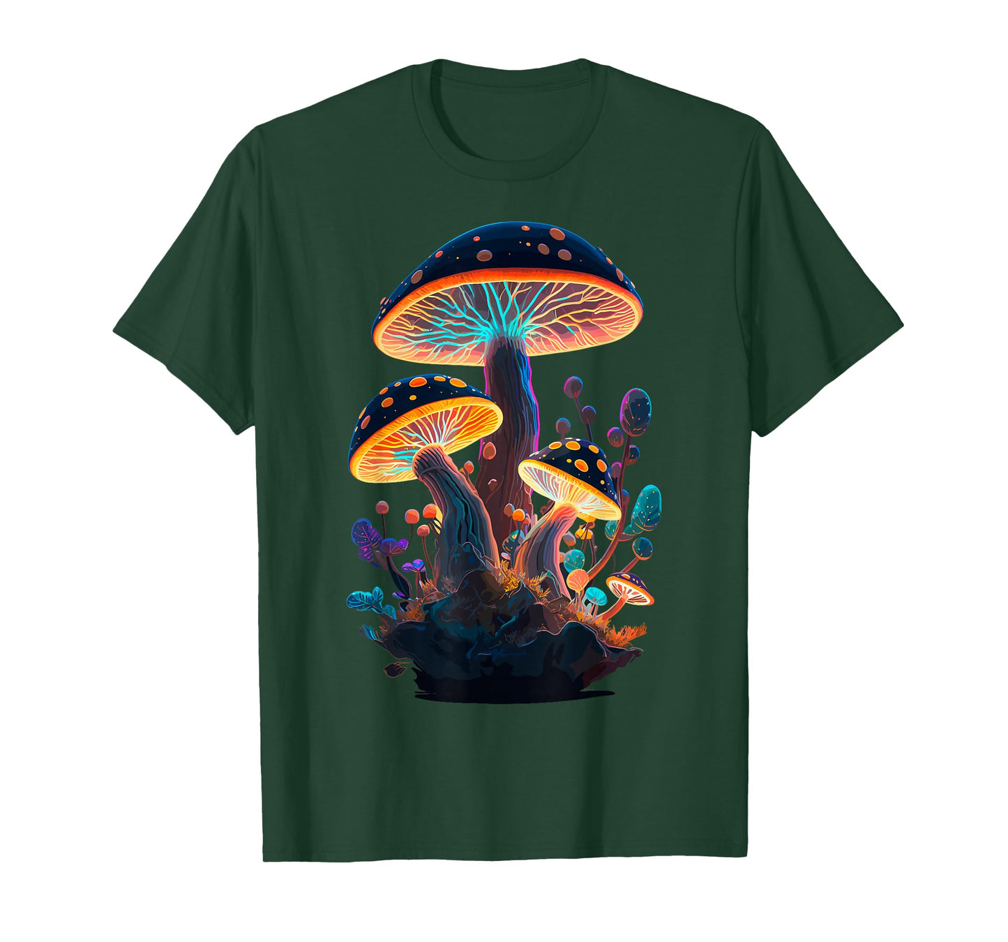 Cute Fairycore Mushrooms Whimsical Art Fantasy Themed Party T-Shirt