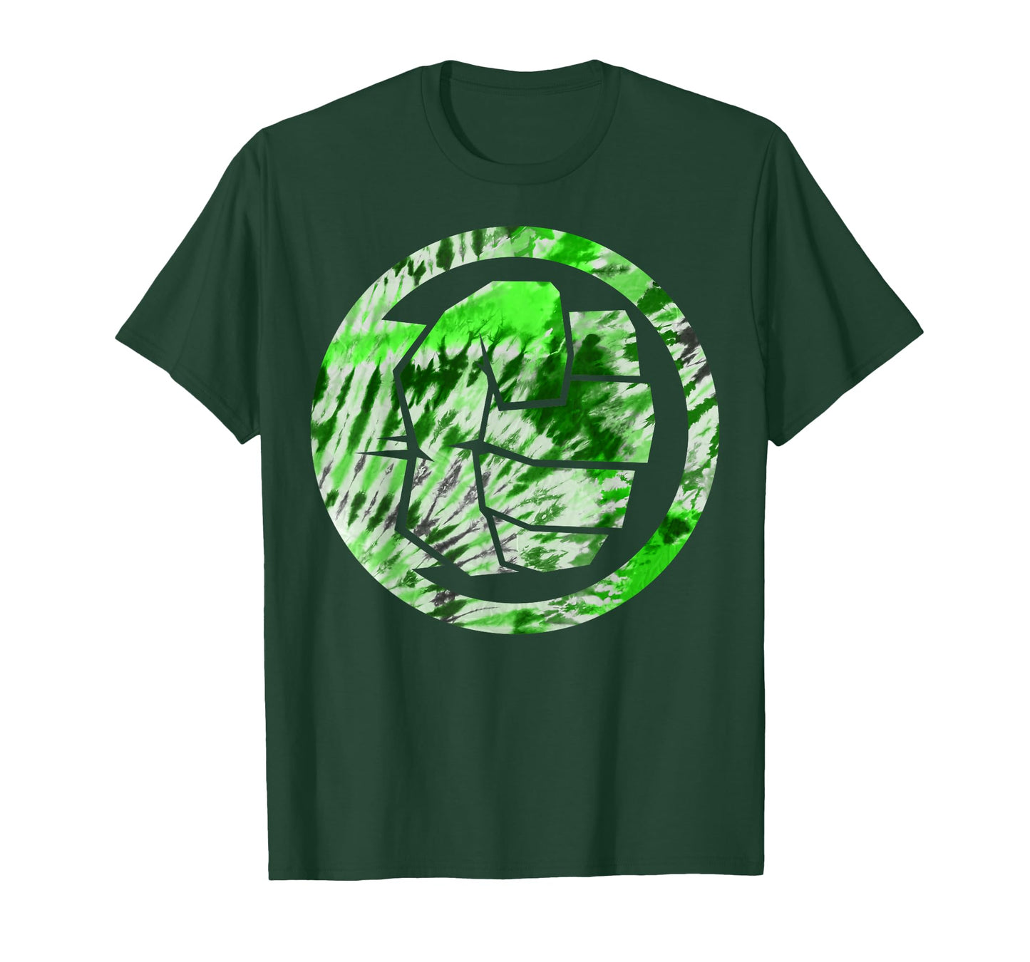 Marvel The Hulk Tie Dye Fist Symbol Graphic T-Shirt T-Shirt